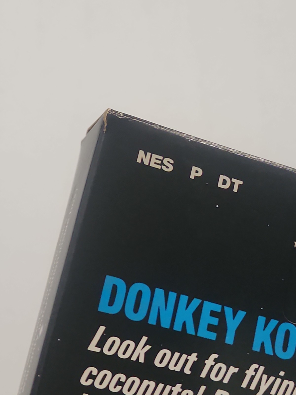 Donkey Kong 3 Nintendo NES Empty Box Only HangTab BLACK BOX Needs Wata Psa