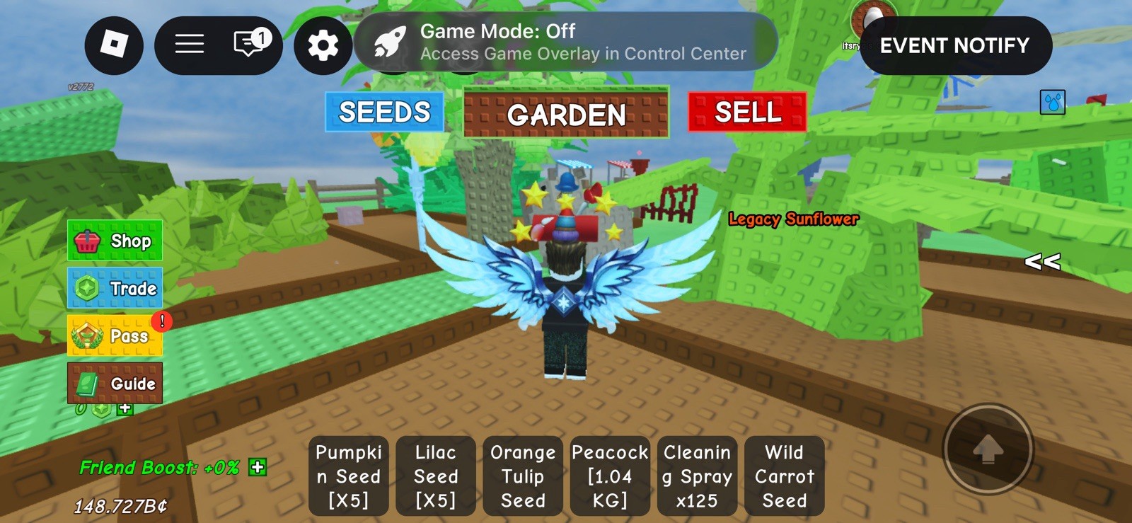 Sab admin panel, witches, broom, angel wings gag legacy sunflower dragon pepper