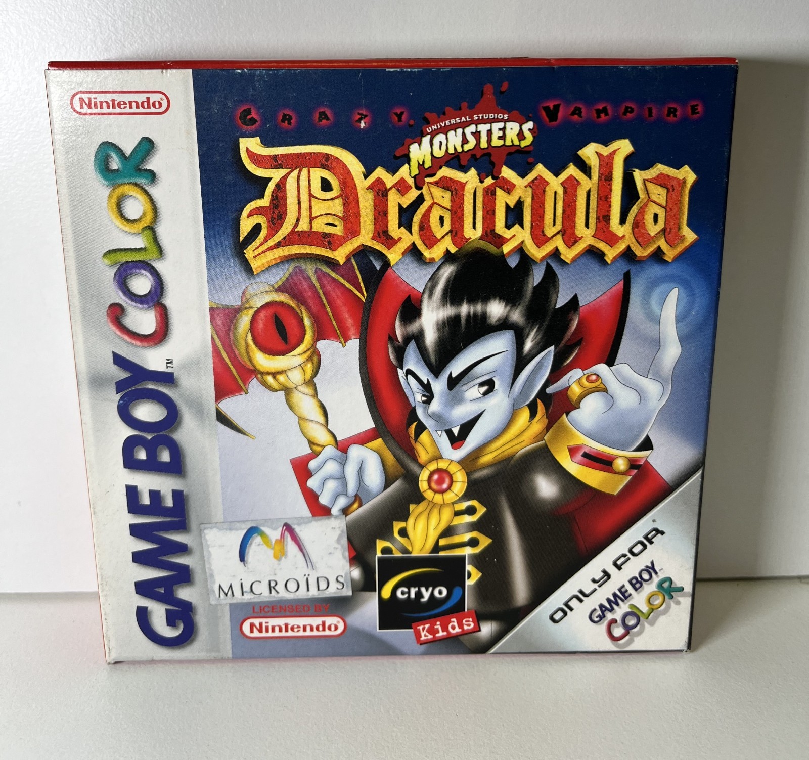UNIVERSAL MONSTERS DRACULA CRAZY VAMPIRE NINTENDO GBC NEW PAL 2001