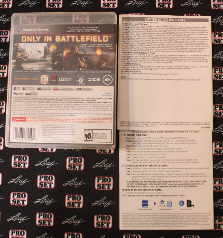 Battlefield 4 (Sony PlayStation 3, 2013) Complete in Box