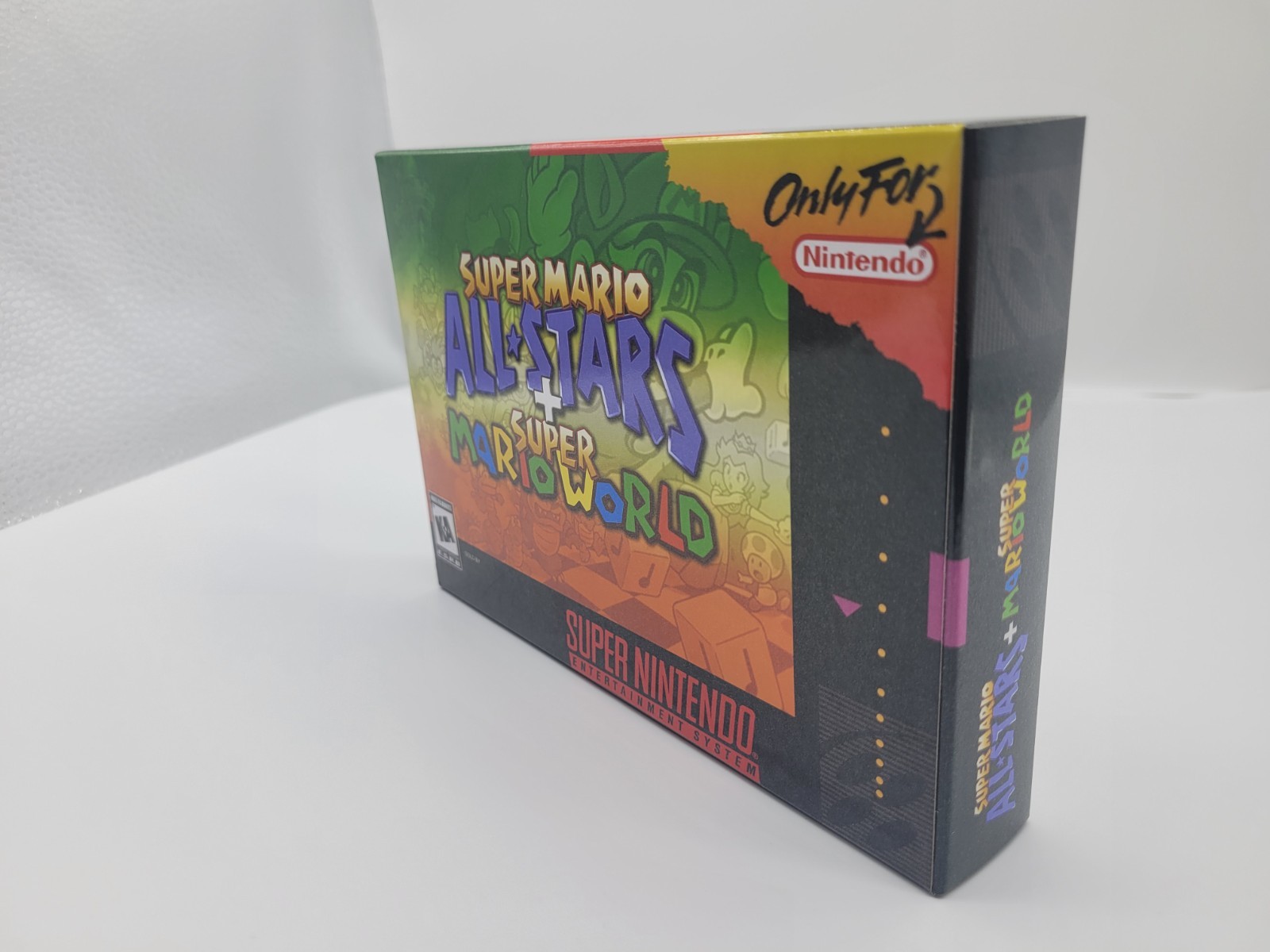 SUPER MARIO ALL STARS SUPER MARIO WORLD SUPER SNES BOX ONLY REPLACEMNT BOX+CASE