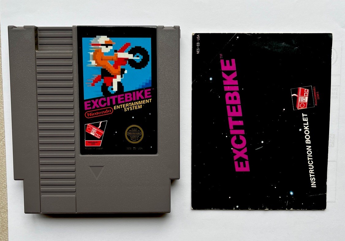 Excitebike W/ Manual (Nintendo NES, 1985) NES Tested
