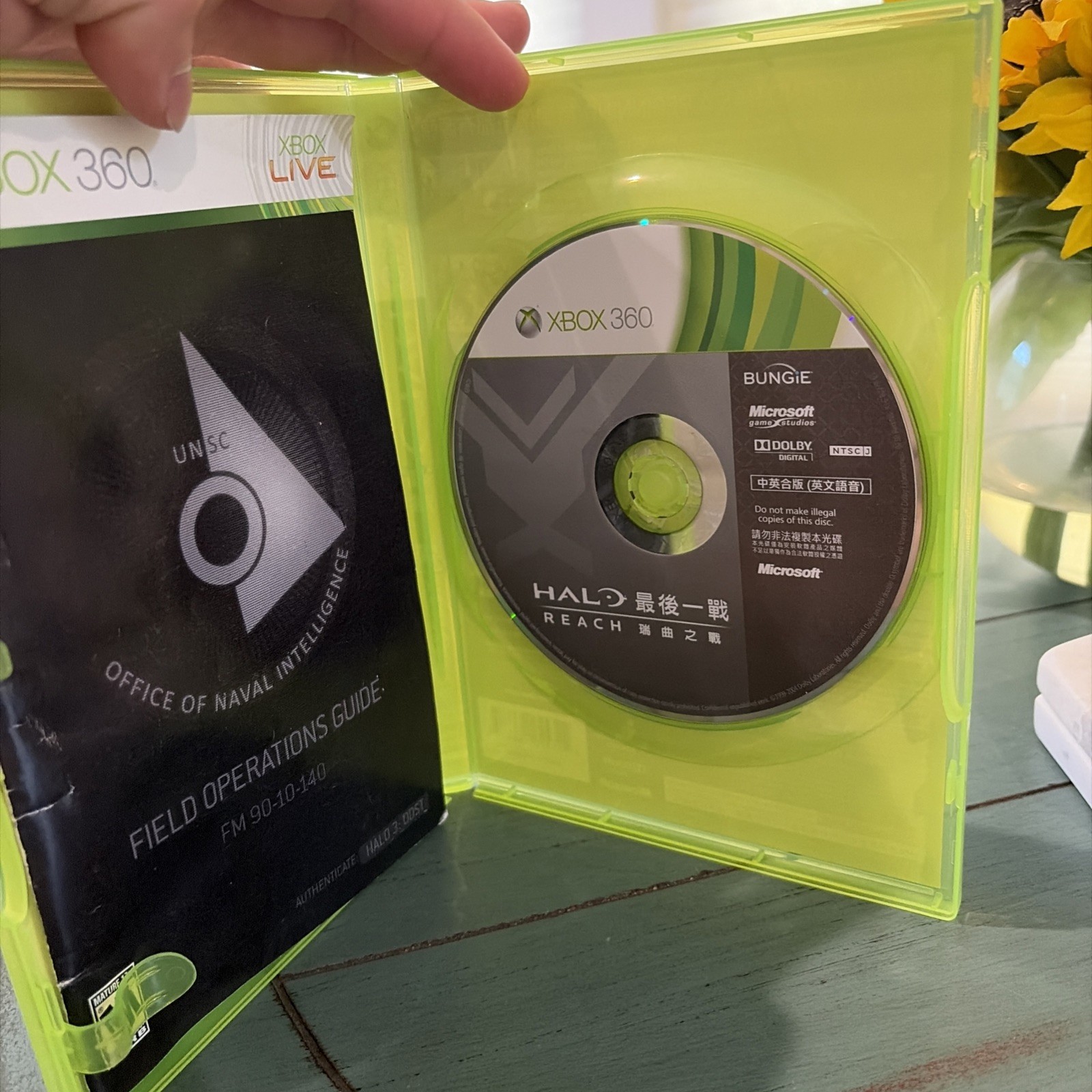 Halo Reach Xbox 360 CIB HONG KONG TAIWAN SINGAPORE ASIA ASIAN CHINESE untested!