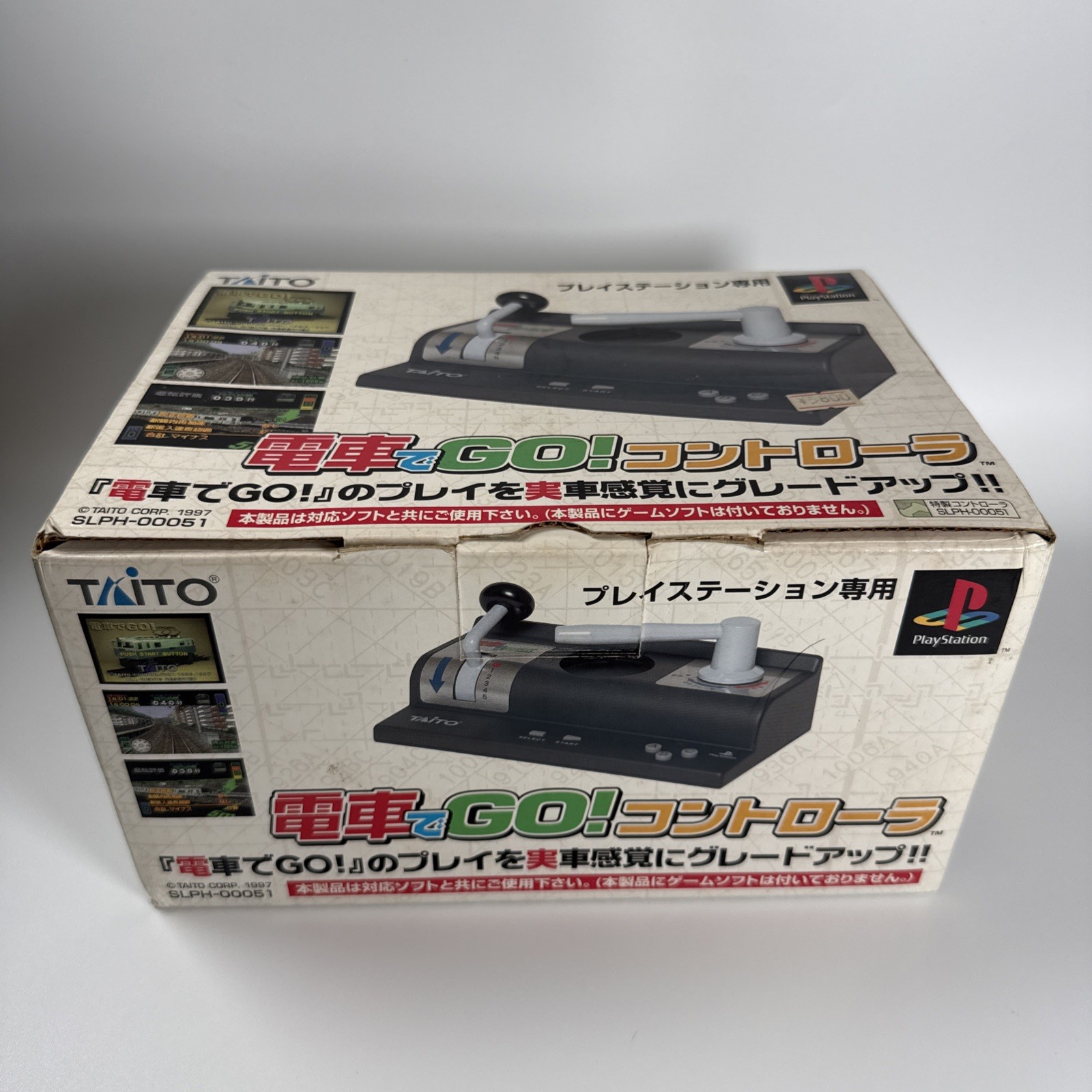 PlayStation PS1 Densha de GO Controller With Game Taito Rail Train Simulator JP