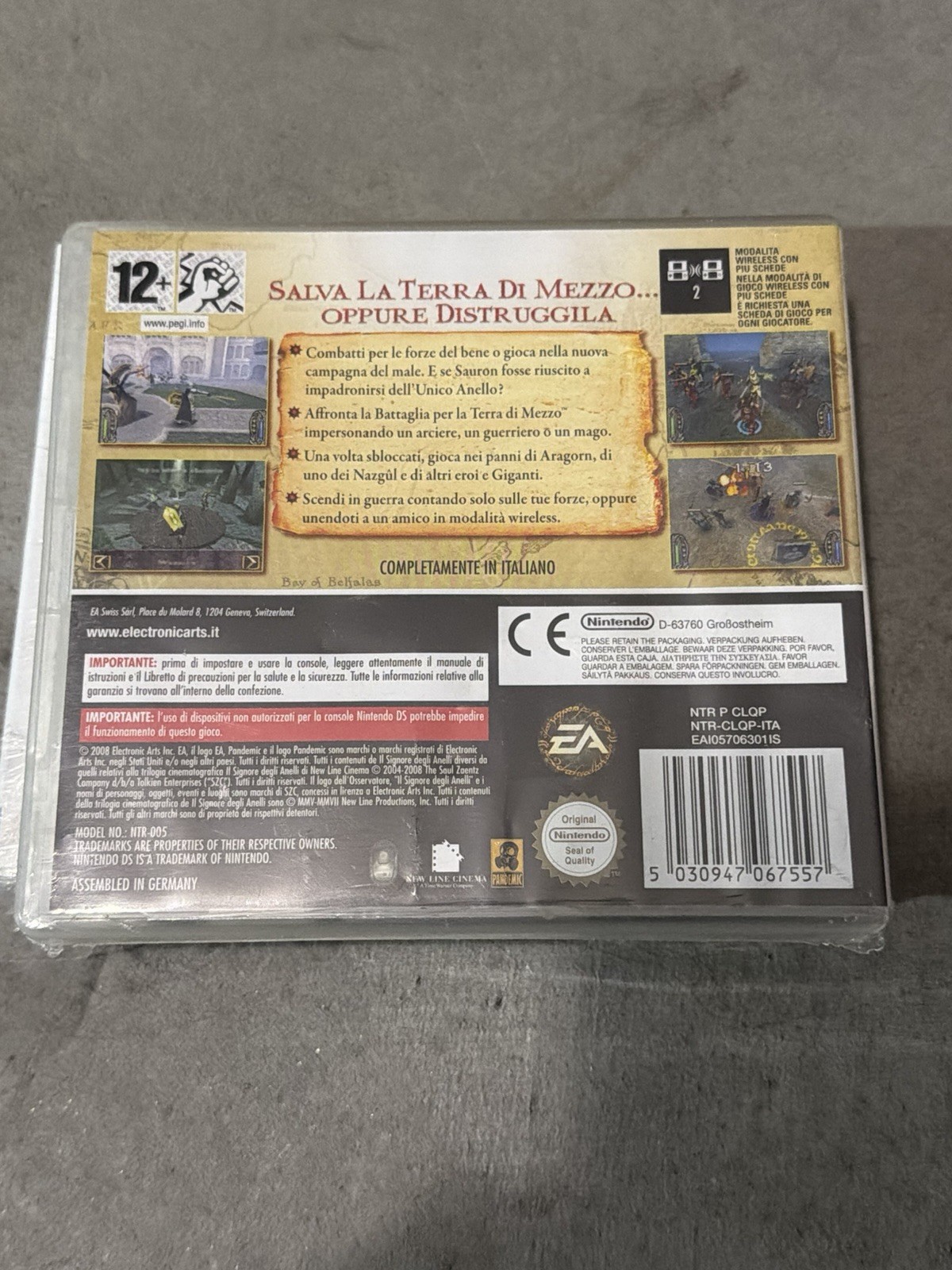 Electronic Arts Il Signore degli Anelli DS Action PAL PEGI 12 Manual Included