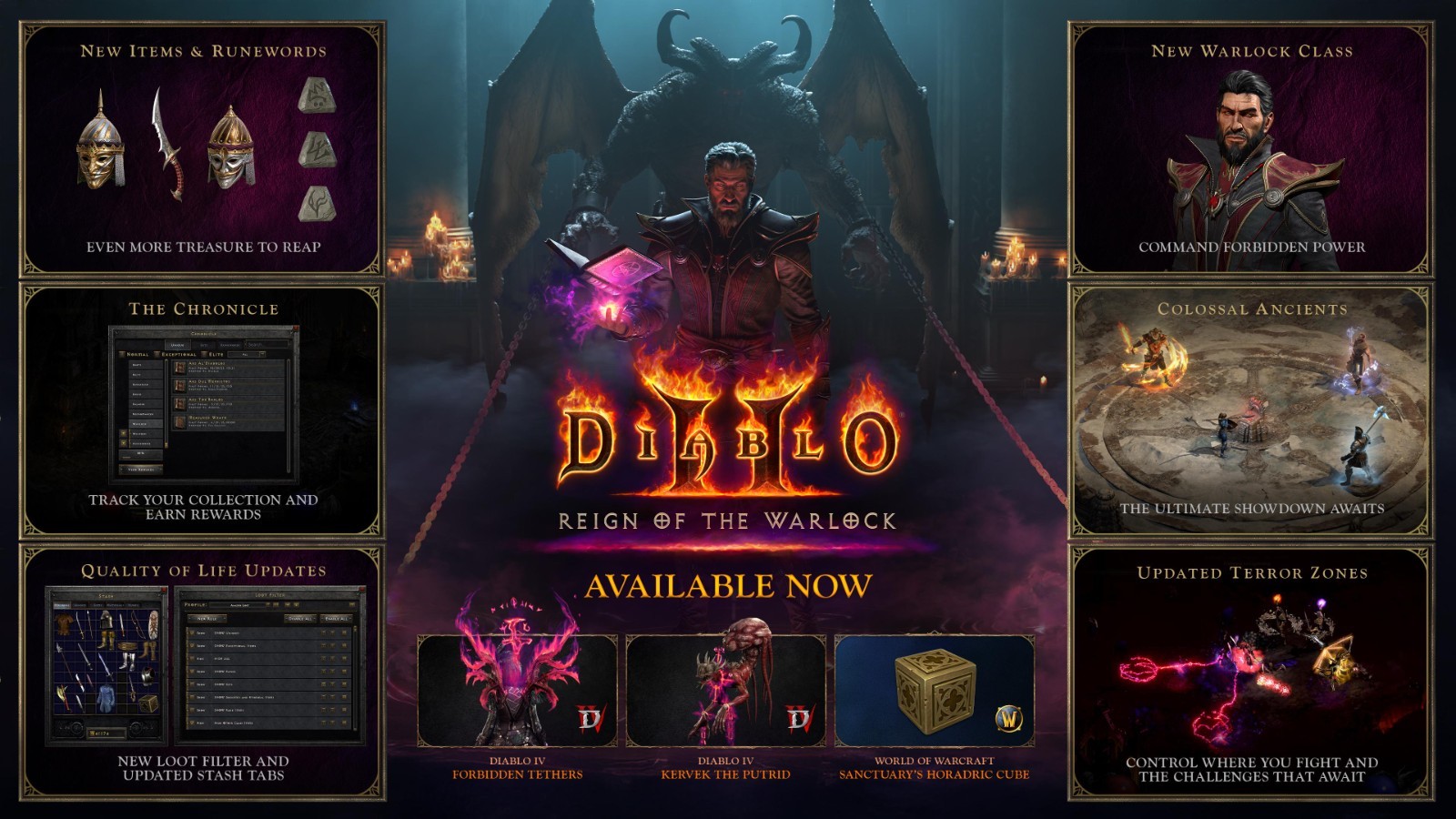Horazon’s Splendor Set Warlock Diablo 2 Resurrected D2R ROTW PC Nonladder