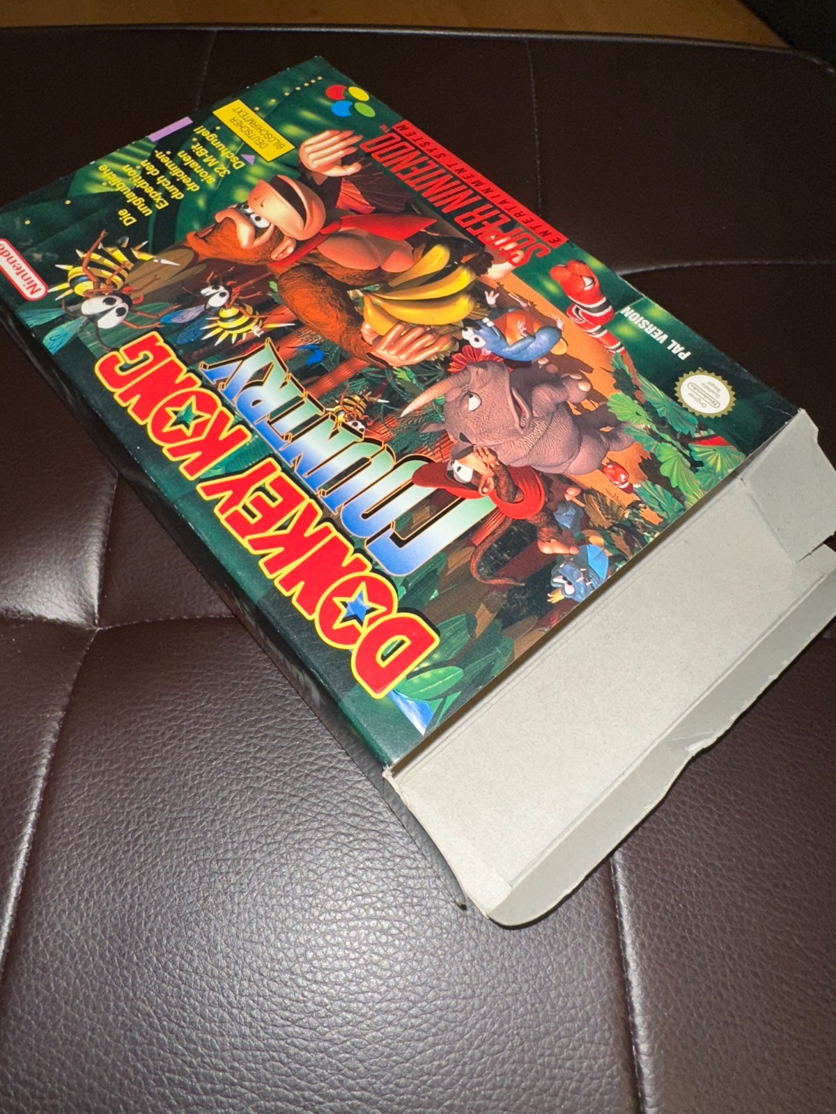 Donkey Kong Country SNES PAL CIB Complete German Version Authentic