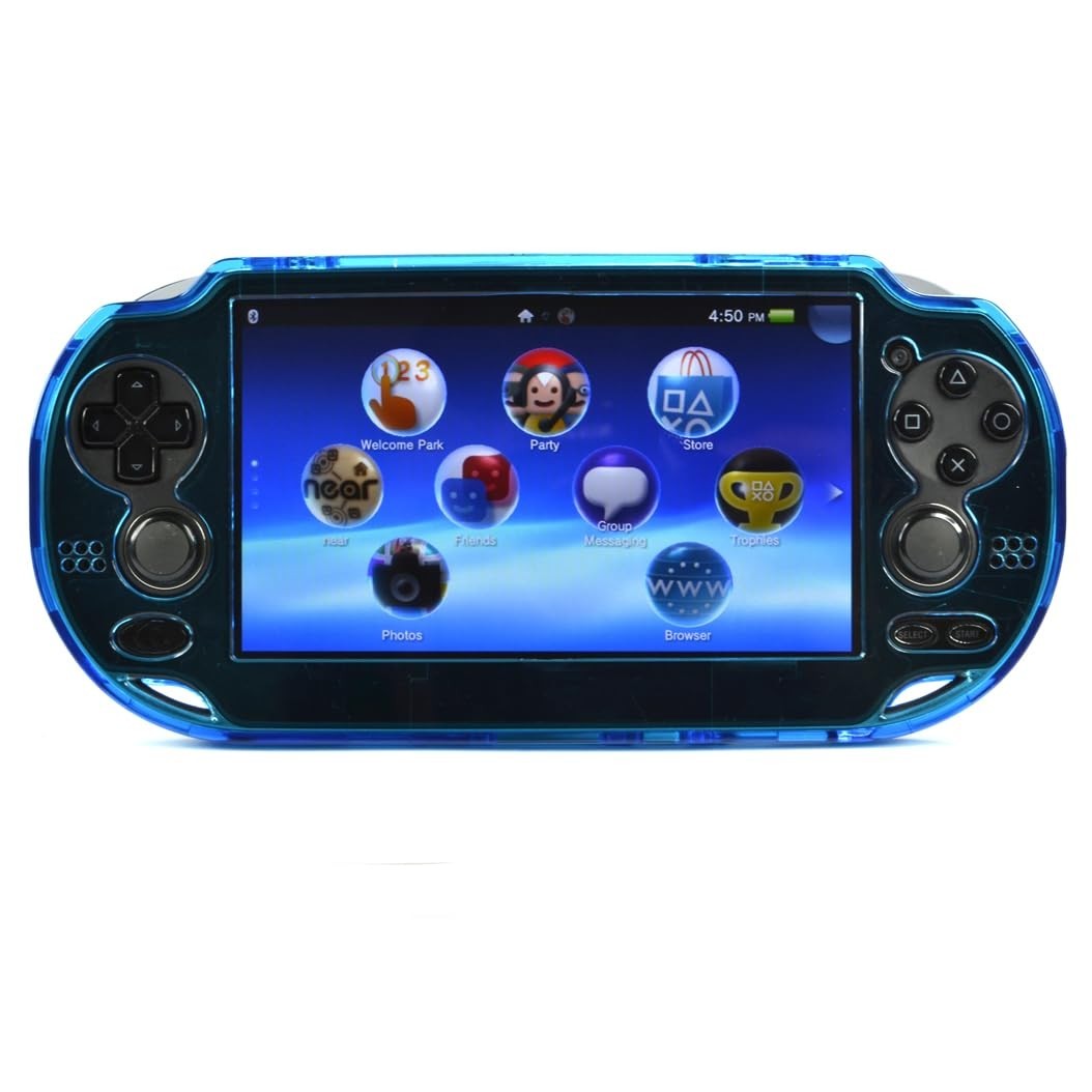 Light Blue Hard Case Cover for PS Vita 1000 – Oval Start & Select Button Fit