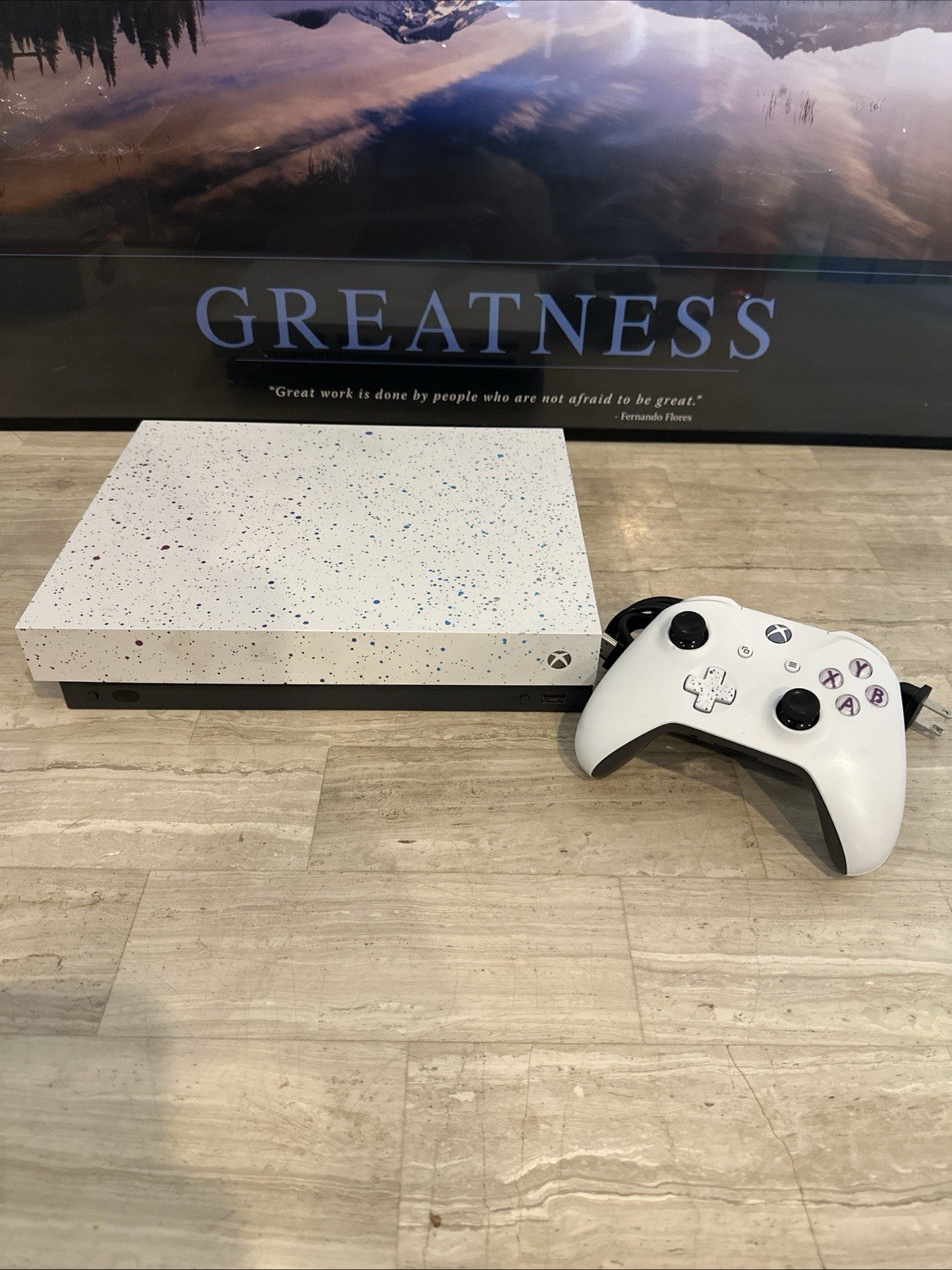 Xbox One X 1 TB Special Edition NBA 2k20 Hyperspace Console – Tested – Authentic