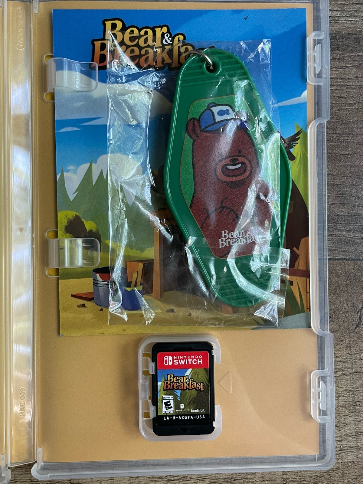 Bear & Breakfast Iam8bit Edition Nintendo Switch CIB Complete w/ Keychain