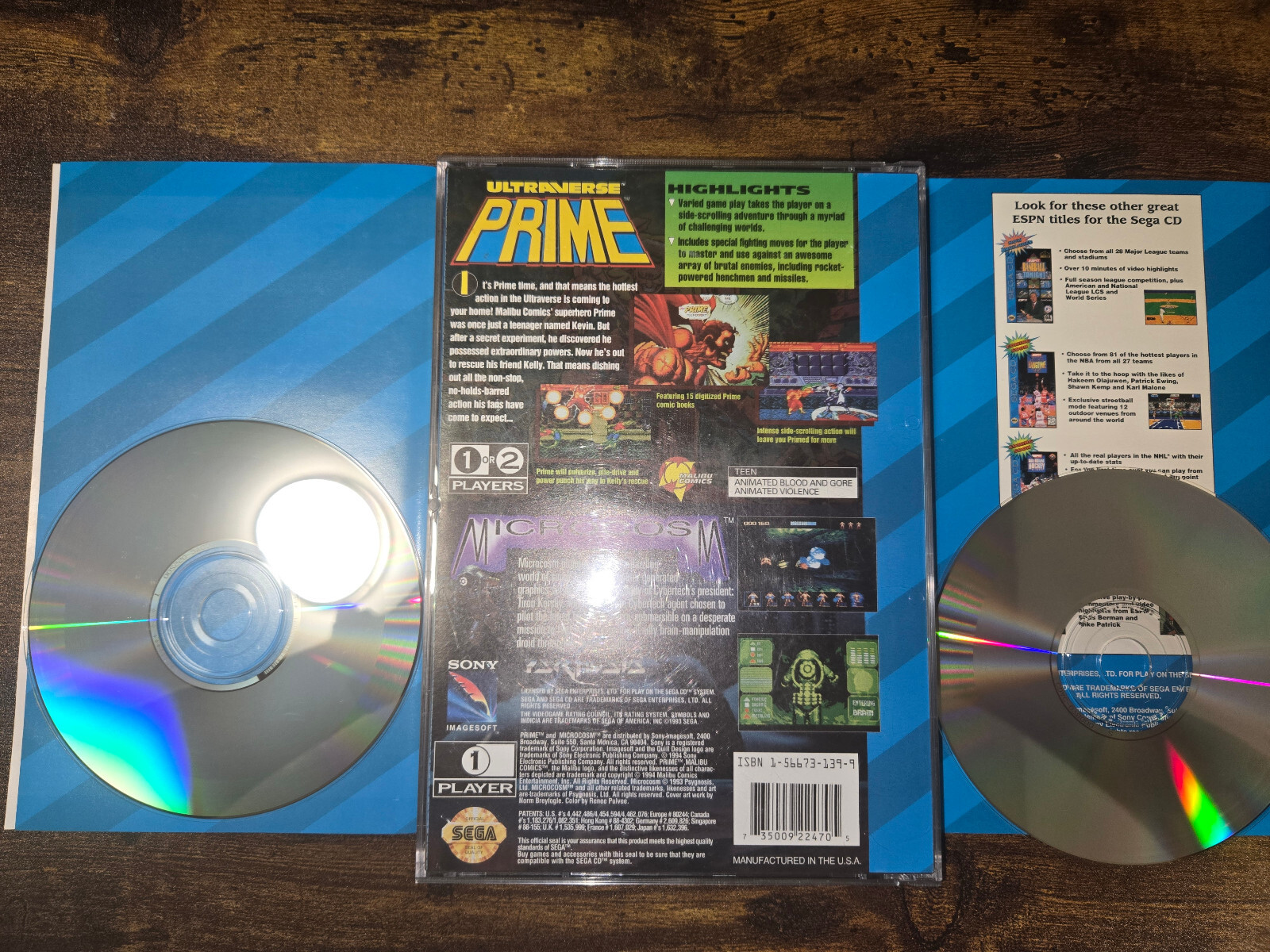 Authentic Sega CD Ultraverse Prime / Microcosm Complete