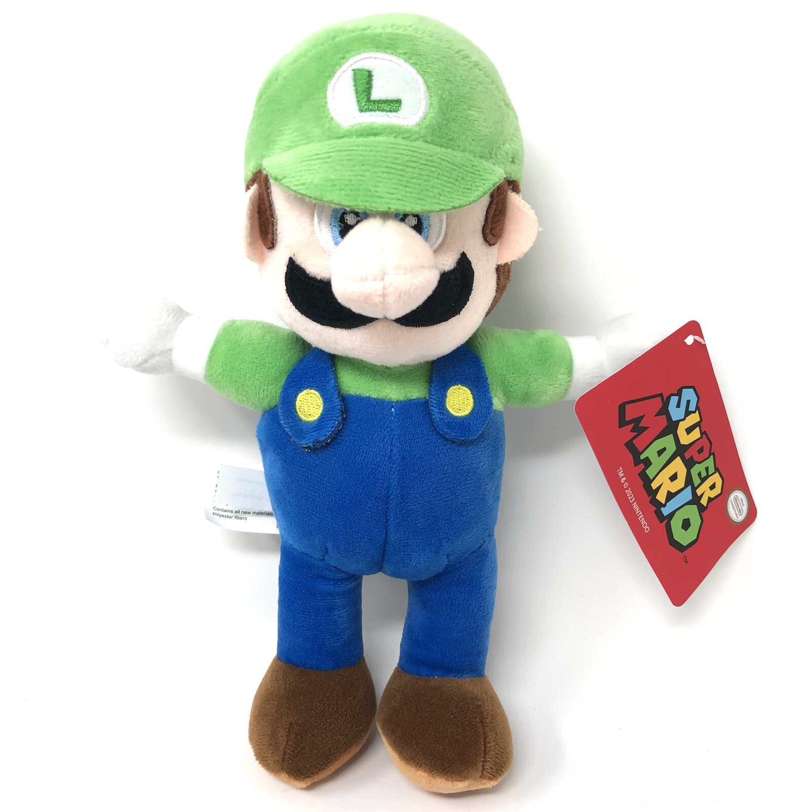 Super Mario Brothers – Mini Luigi Green Cap Plush Stuffed 9” NEW