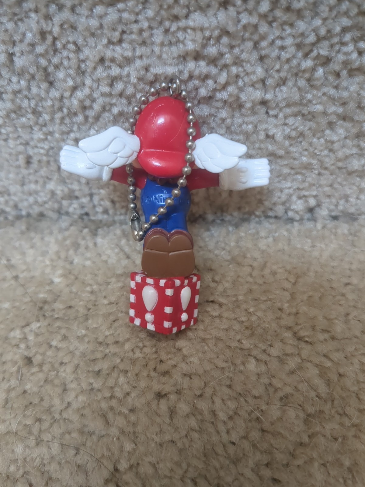 SUPER MARIO 64 Flying Mario Pencil Topper Figure Keychain Rare N64 Japan Prize
