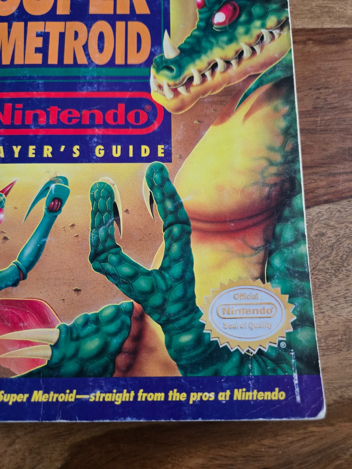 Super Metroid Nintendo Player’s Guide w/ Fold Out Map, Cover Damage :(