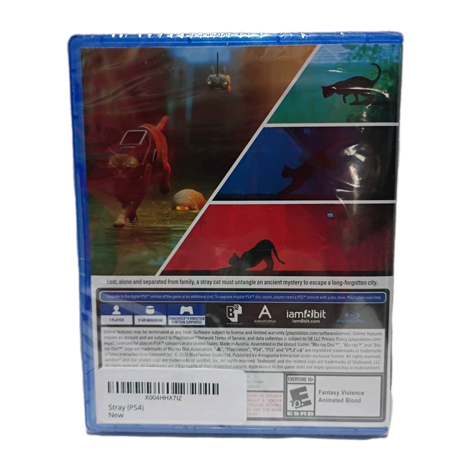 Stray PS4 iam8bit Exclusive Edition w Available PS5 Upgrade Brand New Sealed