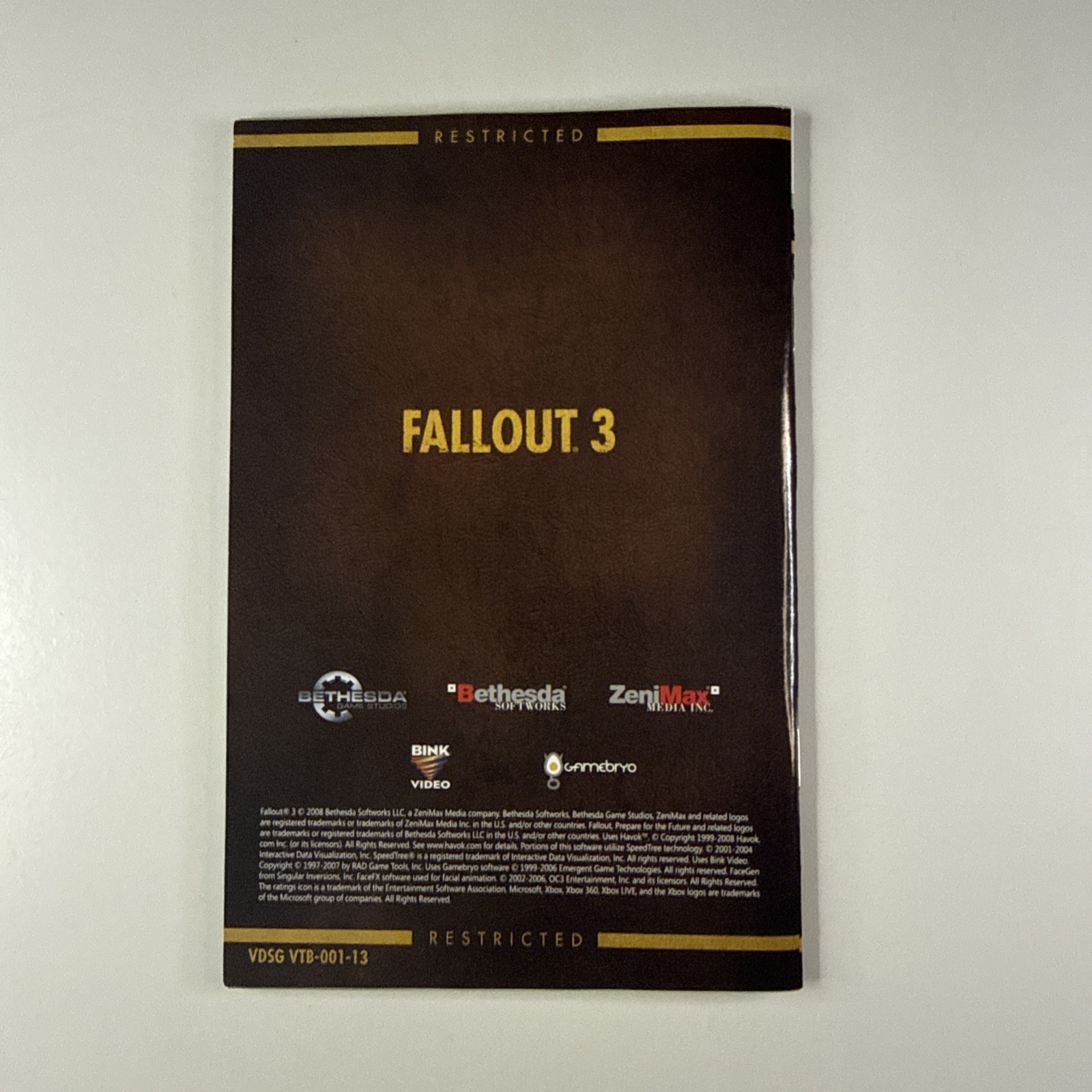Fallout 3 – Microsoft Xbox 360 2008 Complete Video Game Tested Bethesda