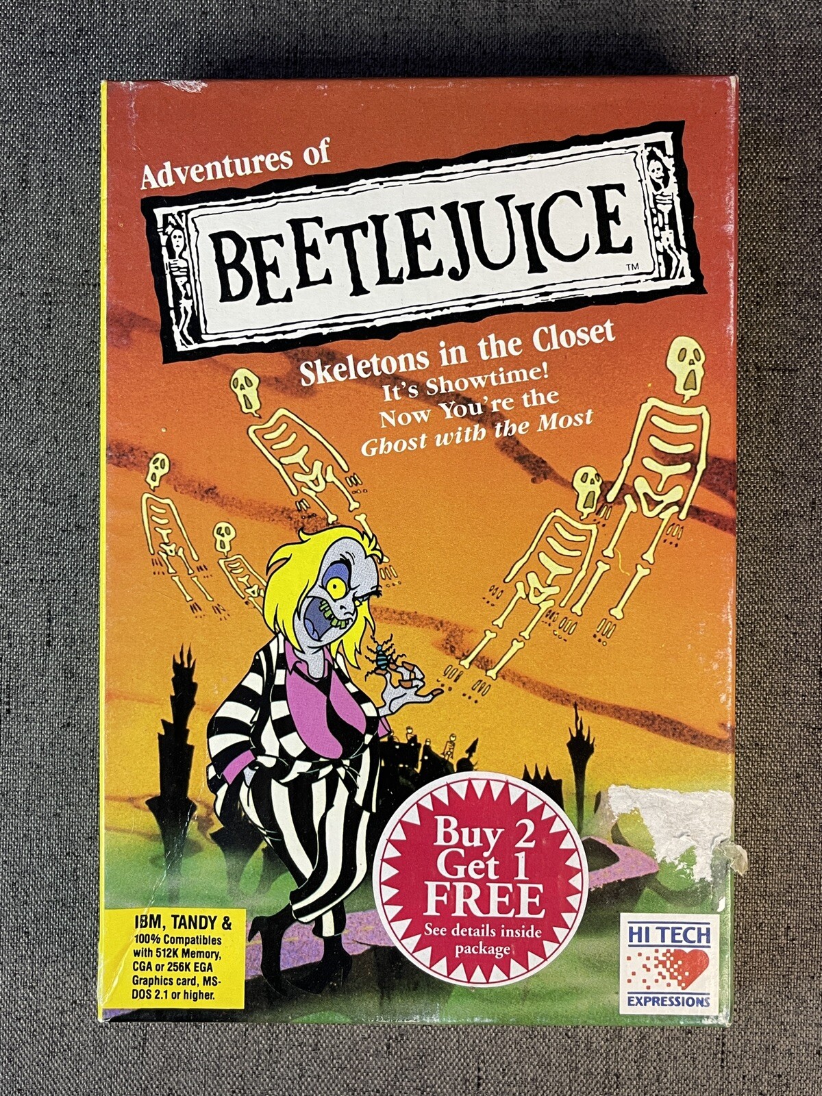 Adventures of Beetlejuice: Skeletons In The Closet 3.5″ Disk Video Game (1990)