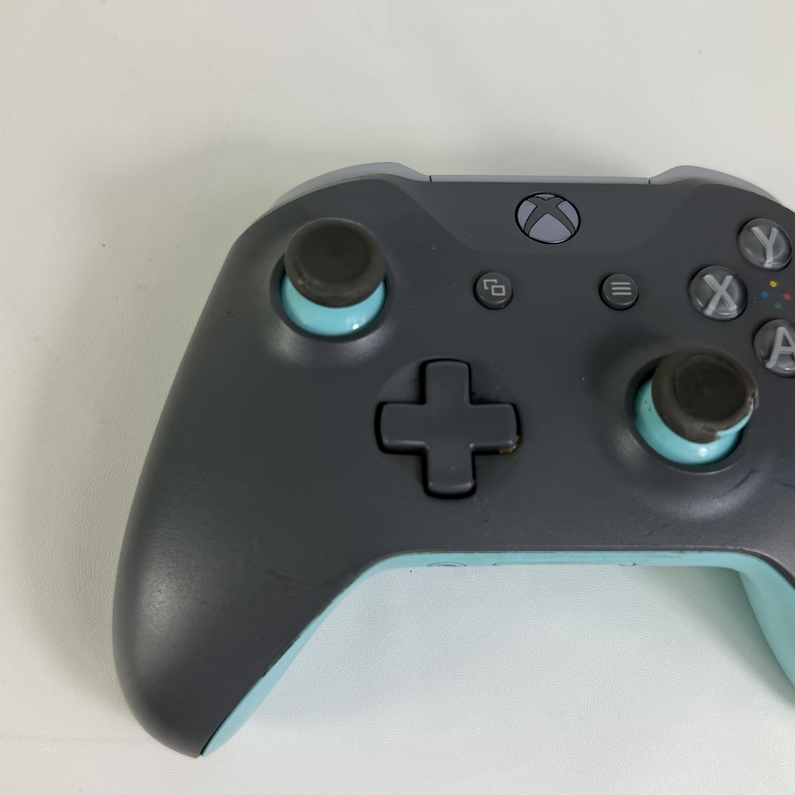 Microsoft Xbox One Wireless Controller Model 1708 Gray Light Blue