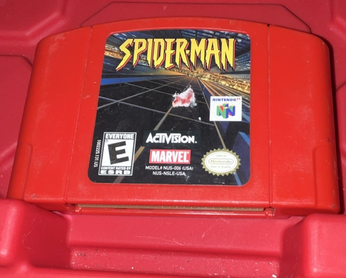 Activision Spider-Man Nintendo 64 N64 Game Pak Cartridge E NTSC-U/C US/CA