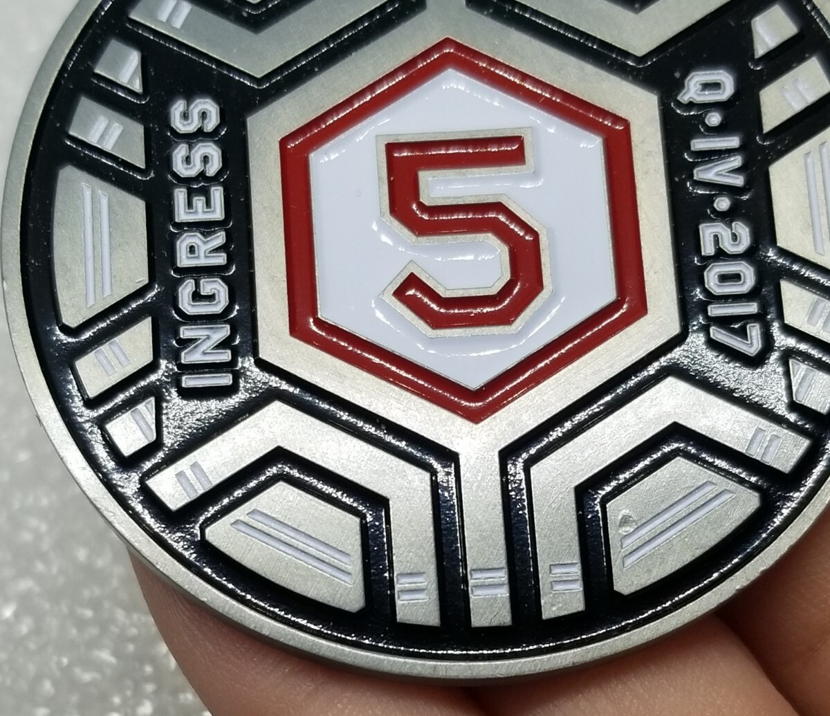 Niantic Labs Ingress 2017 Exo 5 Challenge Coin, Iron On Patch & Pin Lot