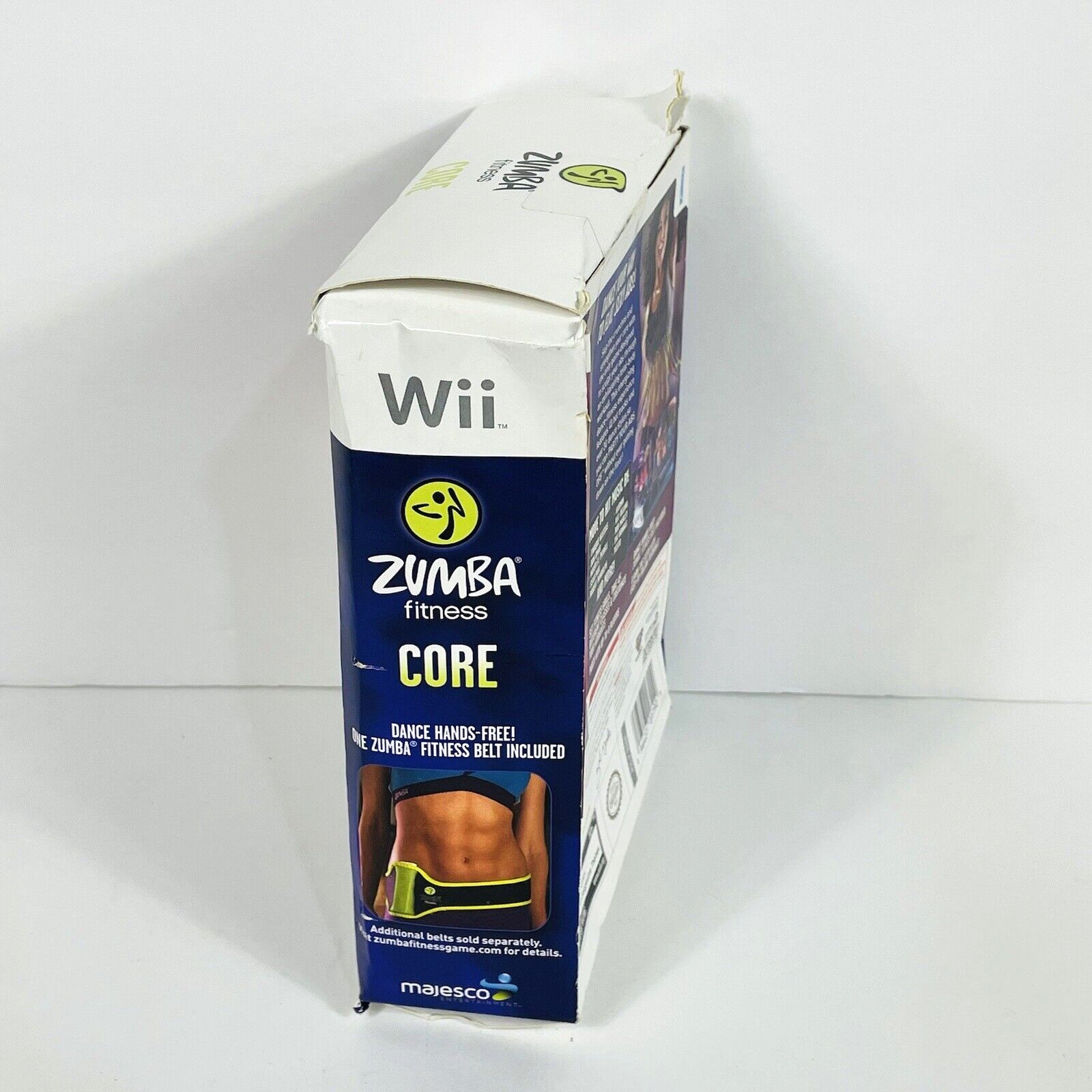 Nintendo Wii Zumba Fitness Core Box Set with game and One Zumba Fitness Belt