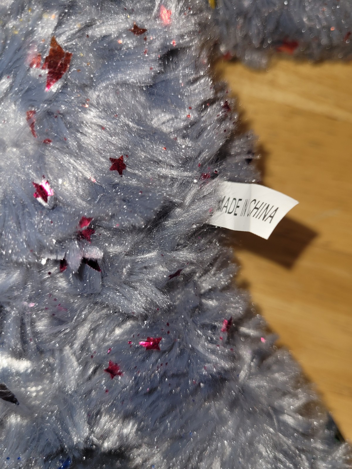 Poppy Playtime Gray Huggy Wuggy Starry Fur Plush Stuffed Animal Hug Hands