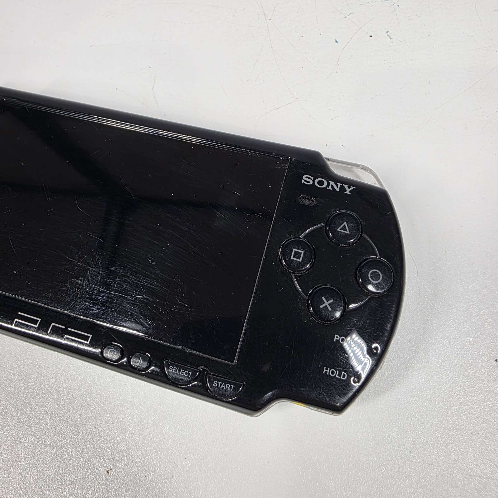 Sony PSP-2001 Slim Edition Black w/ Charger & Need For Speed Carbon – No Battery