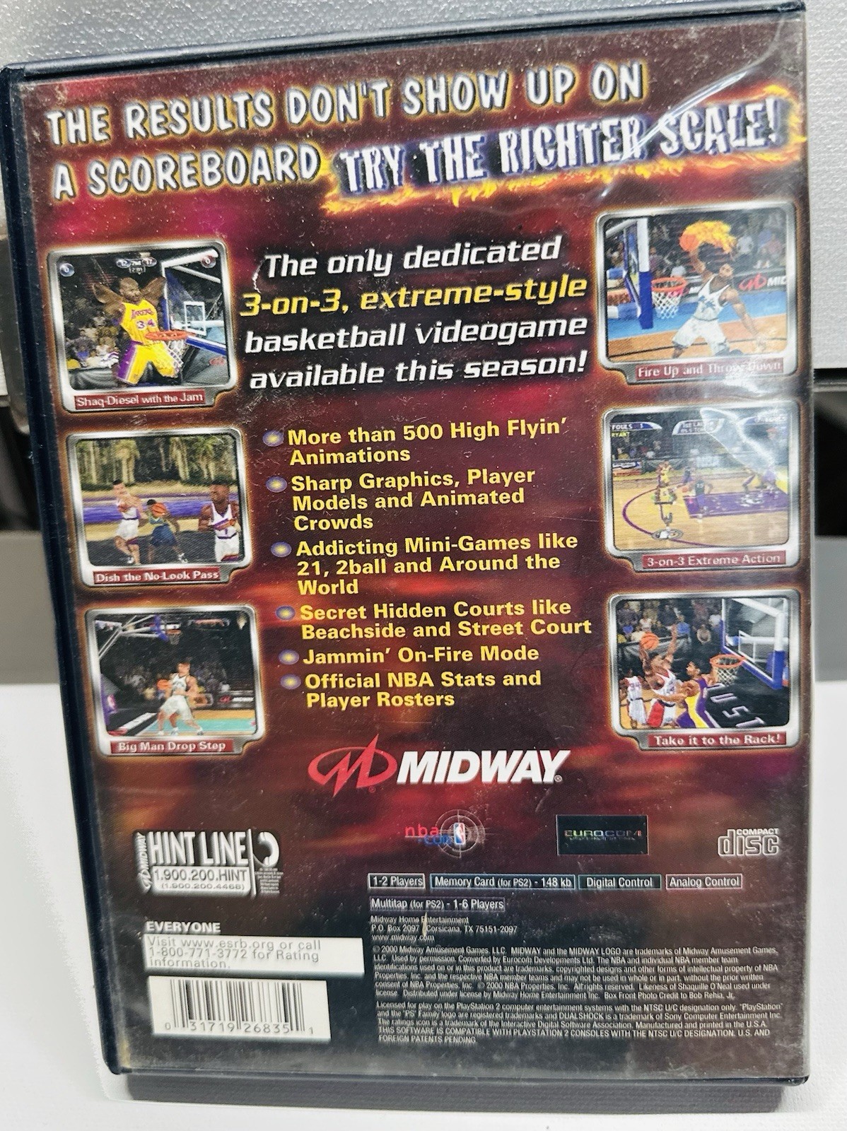 Midway NBA Hoopz Original DVD Keep Case for PlayStation 2 Game by Midway