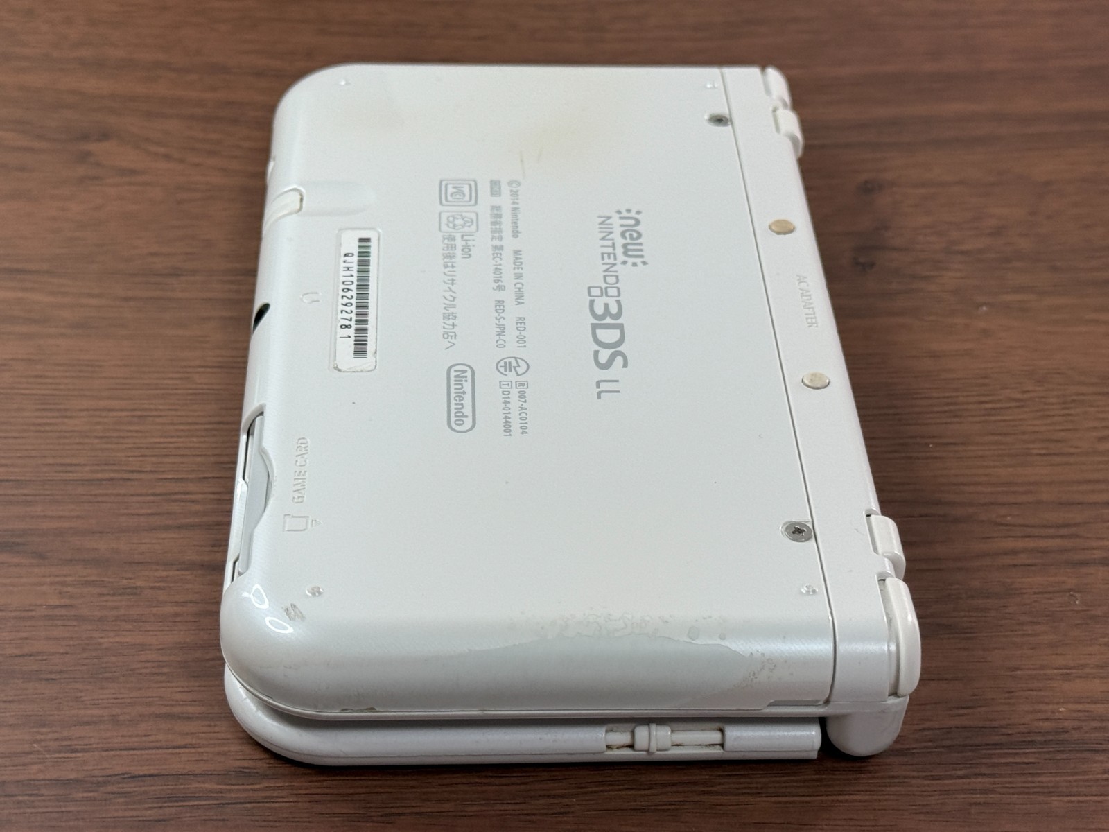 Nintendo New 3DS LL XL Pearl White Console Tested Japan ver R6258