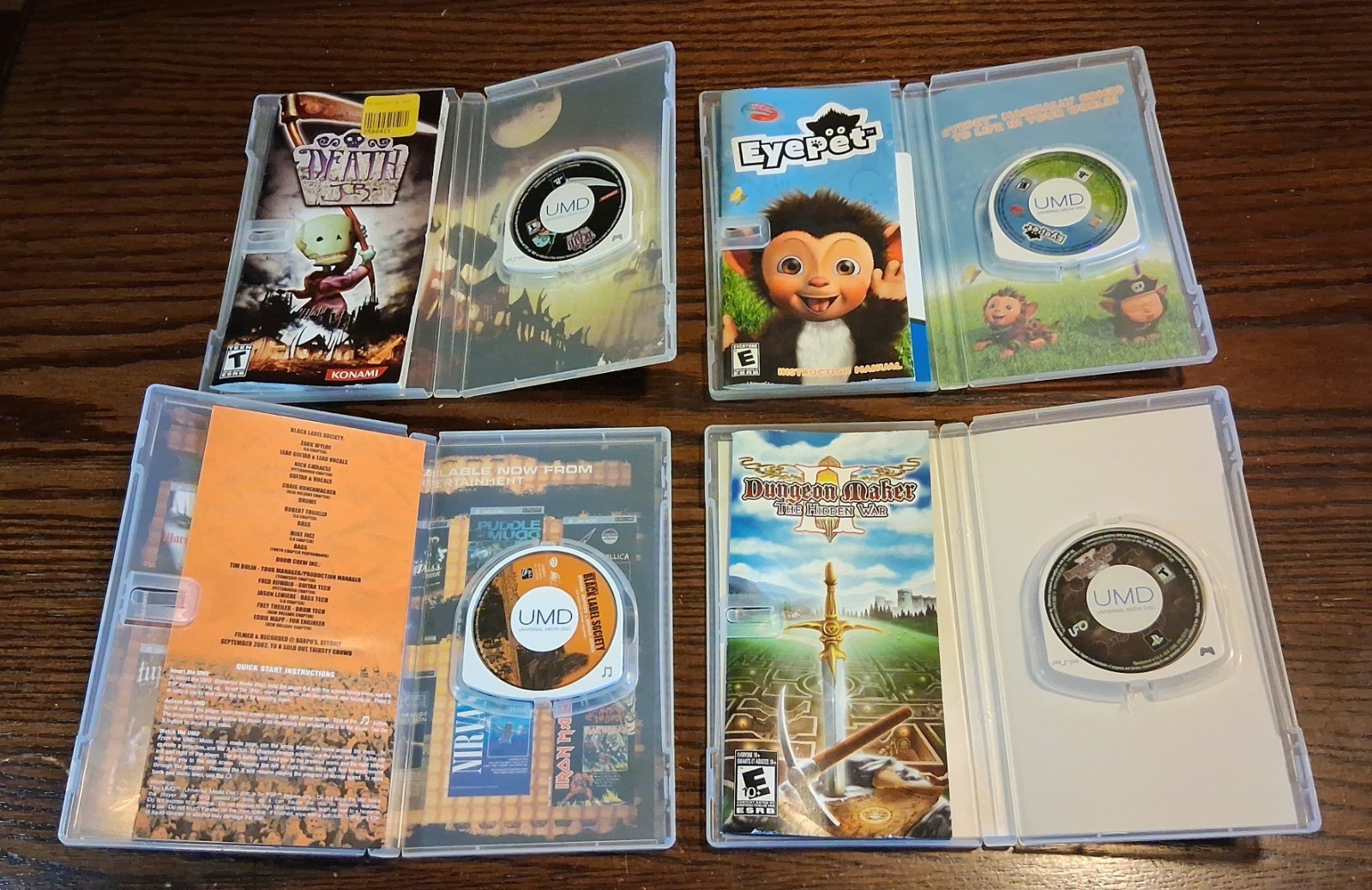 PSP UMD Game/Movie/Music Lot+ Extras RPG Racing Puzzle Arcade See Pics/Descript
