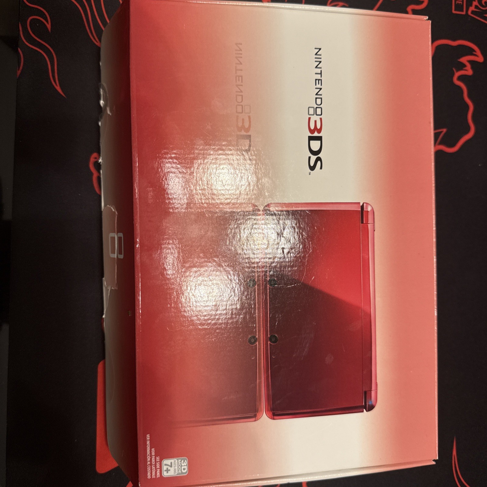 Nintendo 3DS Handheld System – Flame Red Tested And Working CIB