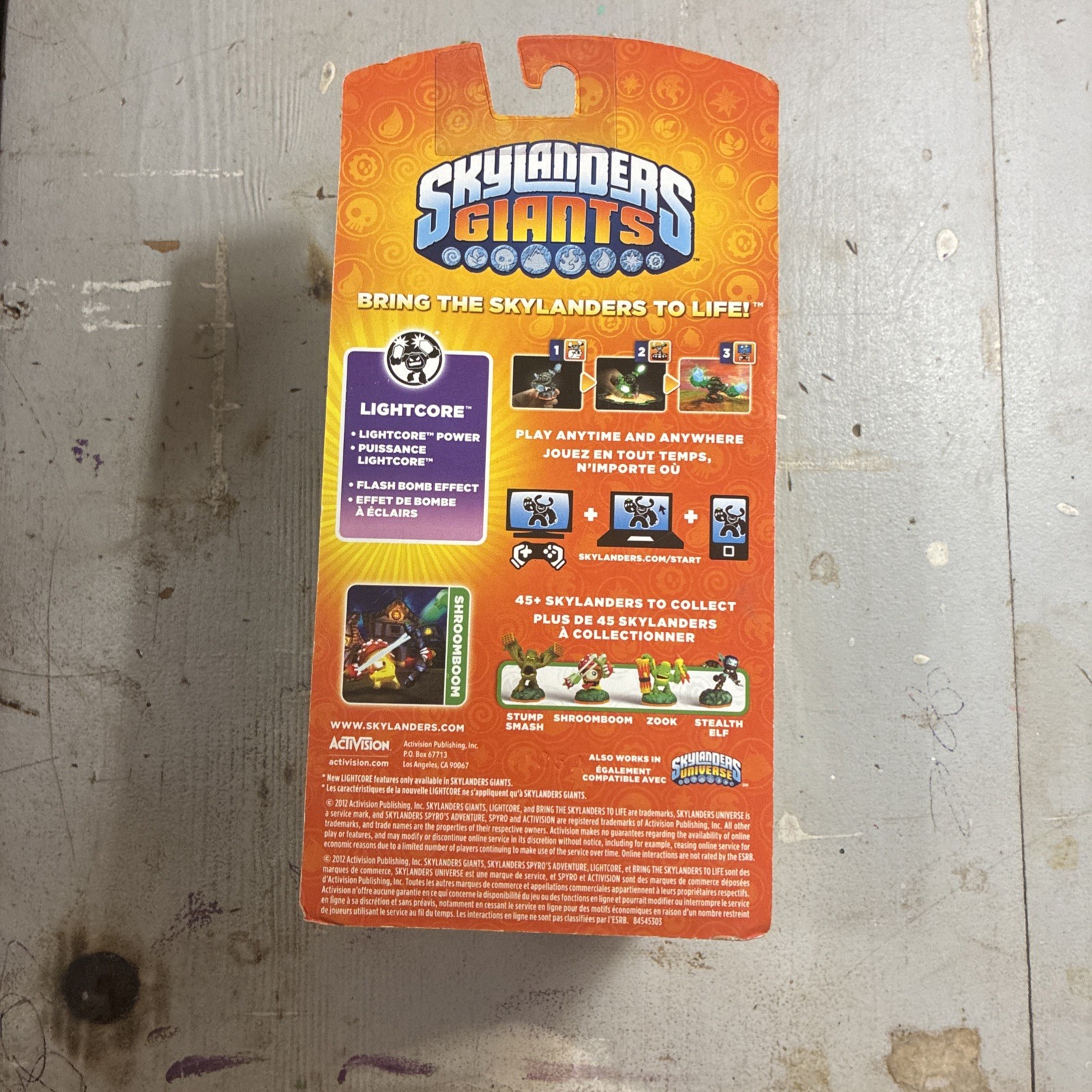 Skylanders Giants Shroomboom Lightcore Light Up Toys To Life Character Figure