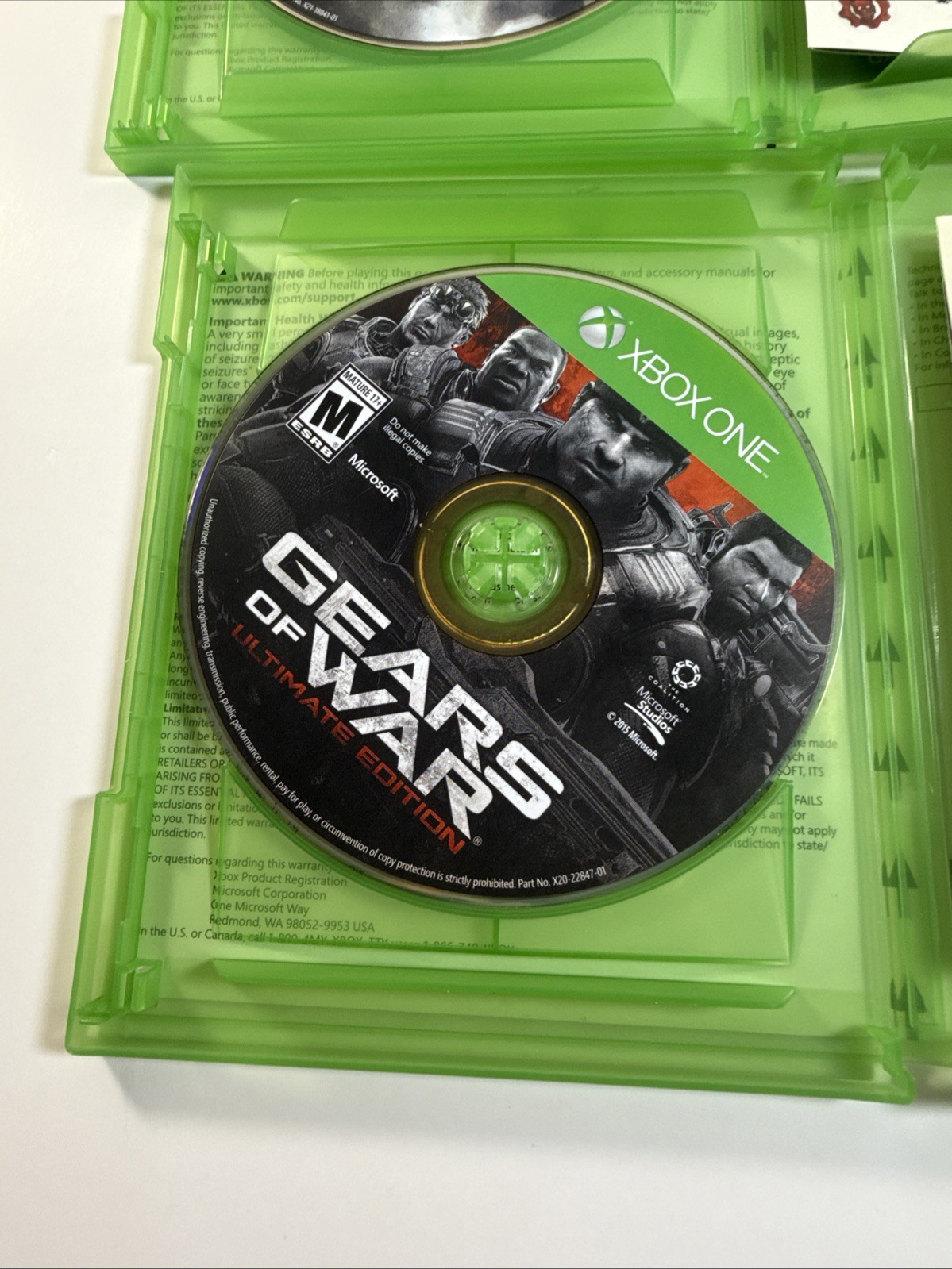 Gears Of War – Ultimate Edition & Gears Of War 4 :: Xbox One Stickers Near Mint