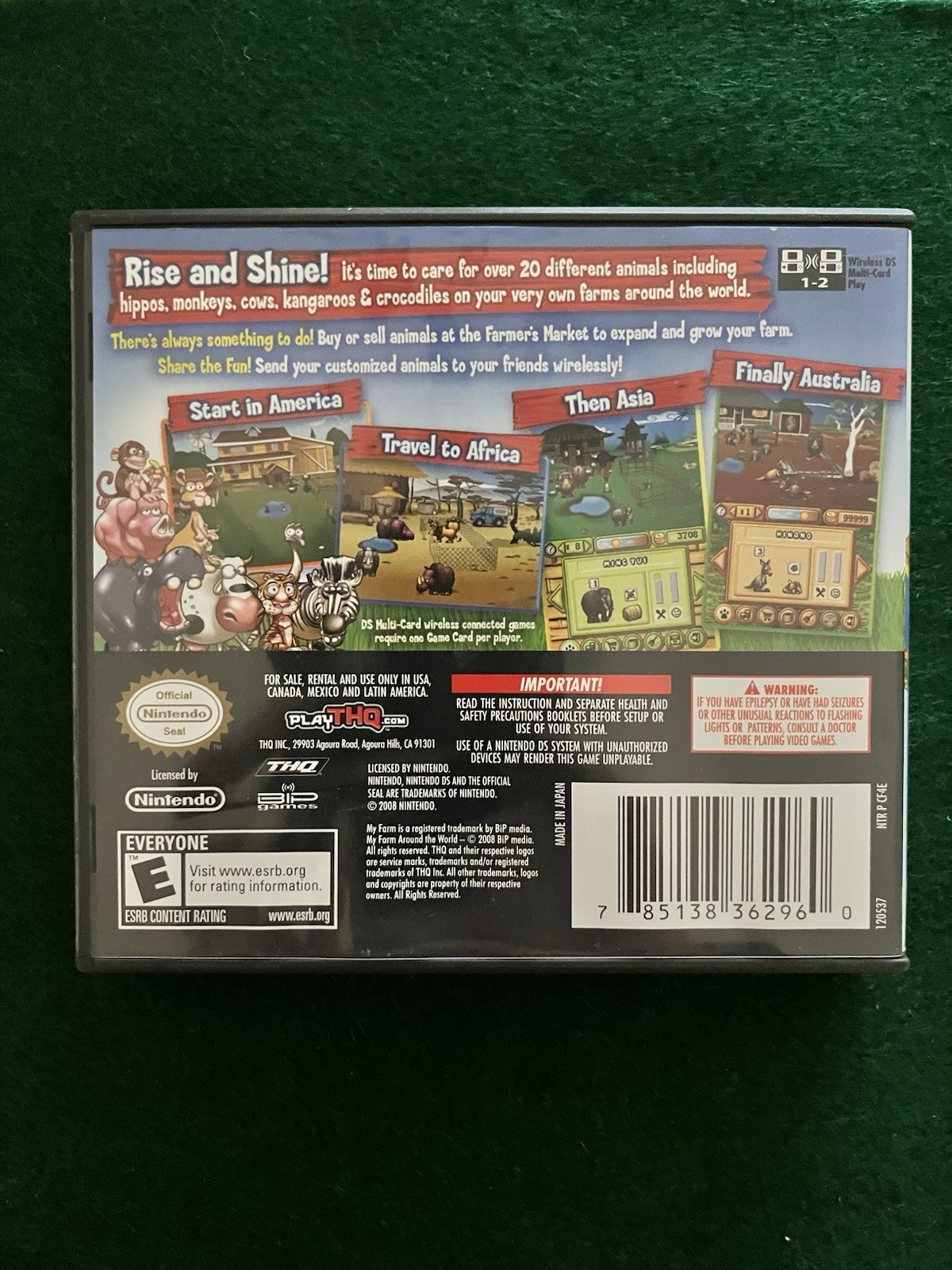 My Farm Around the World (Nintendo DS, 2009) Complete