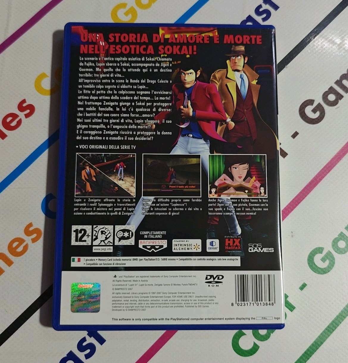 PS2 THE ADVENTURES OF LUPIN III: LUPIN THE DEATH ZENIGATA LOVE MINT ITALY
