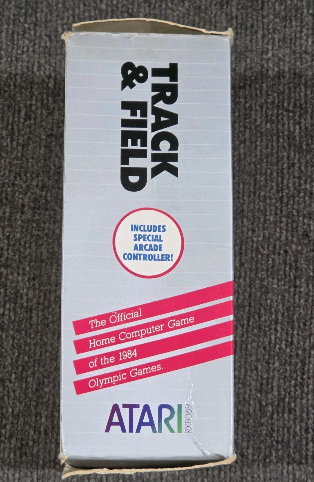 Track & Field Complete In Box With Controller Atari 400 800 1200XL TESTED 8 Bit