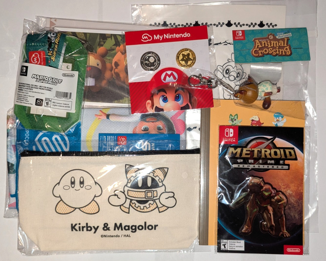 My Nintendo Lot #15C | Kirby Magolor Mario Pins Metroid Animal Crossing Tom Nook