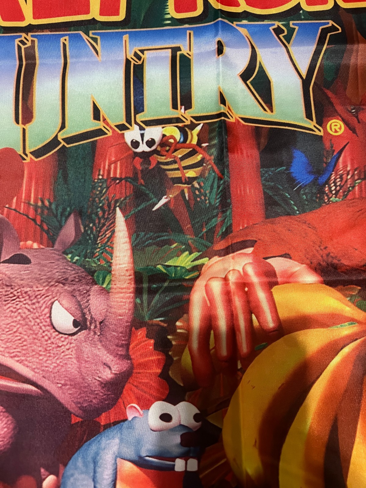 Donkey Kong Country SNES Custom Wall Banner Tapestry 3 x 3 Ft