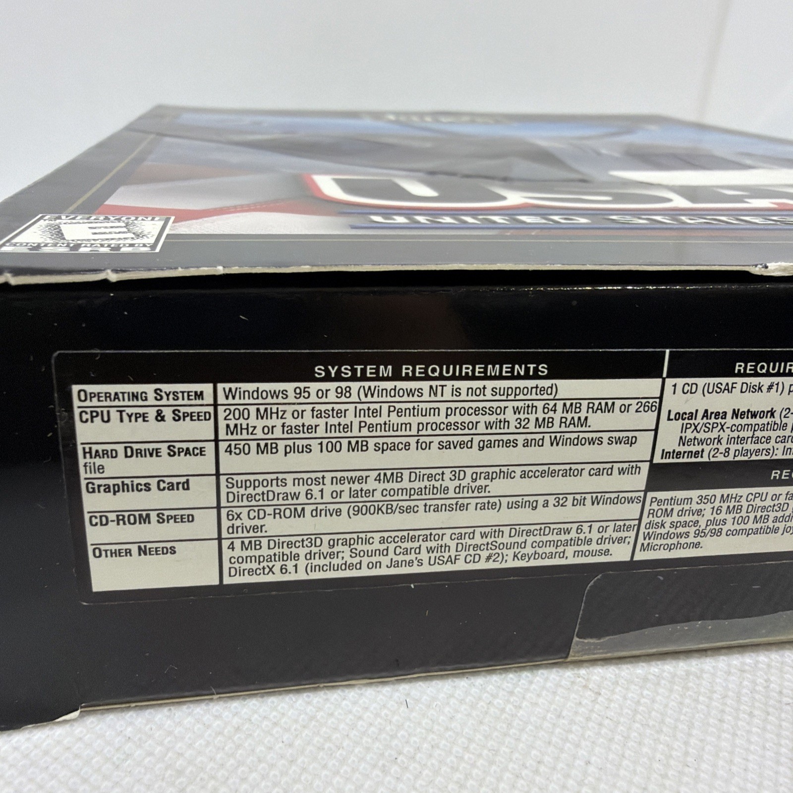 Jane’s USAF United States Air Force Combat simulations PC CD Big Box Complete