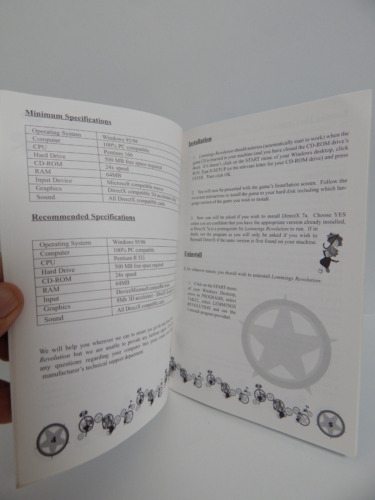 Lemmings Revolution PC Game – Players Guide Only – No Game or Box