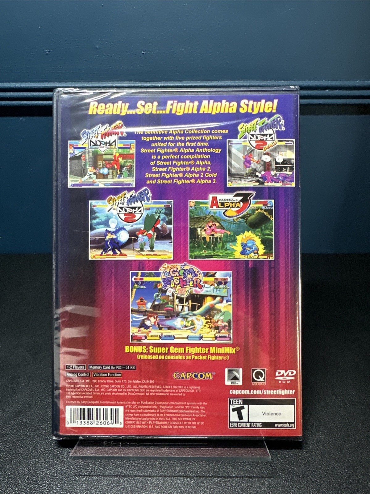 Street Fighter Alpha Anthology (PlayStation 2 PS2) Brand New Sealed Never Opened