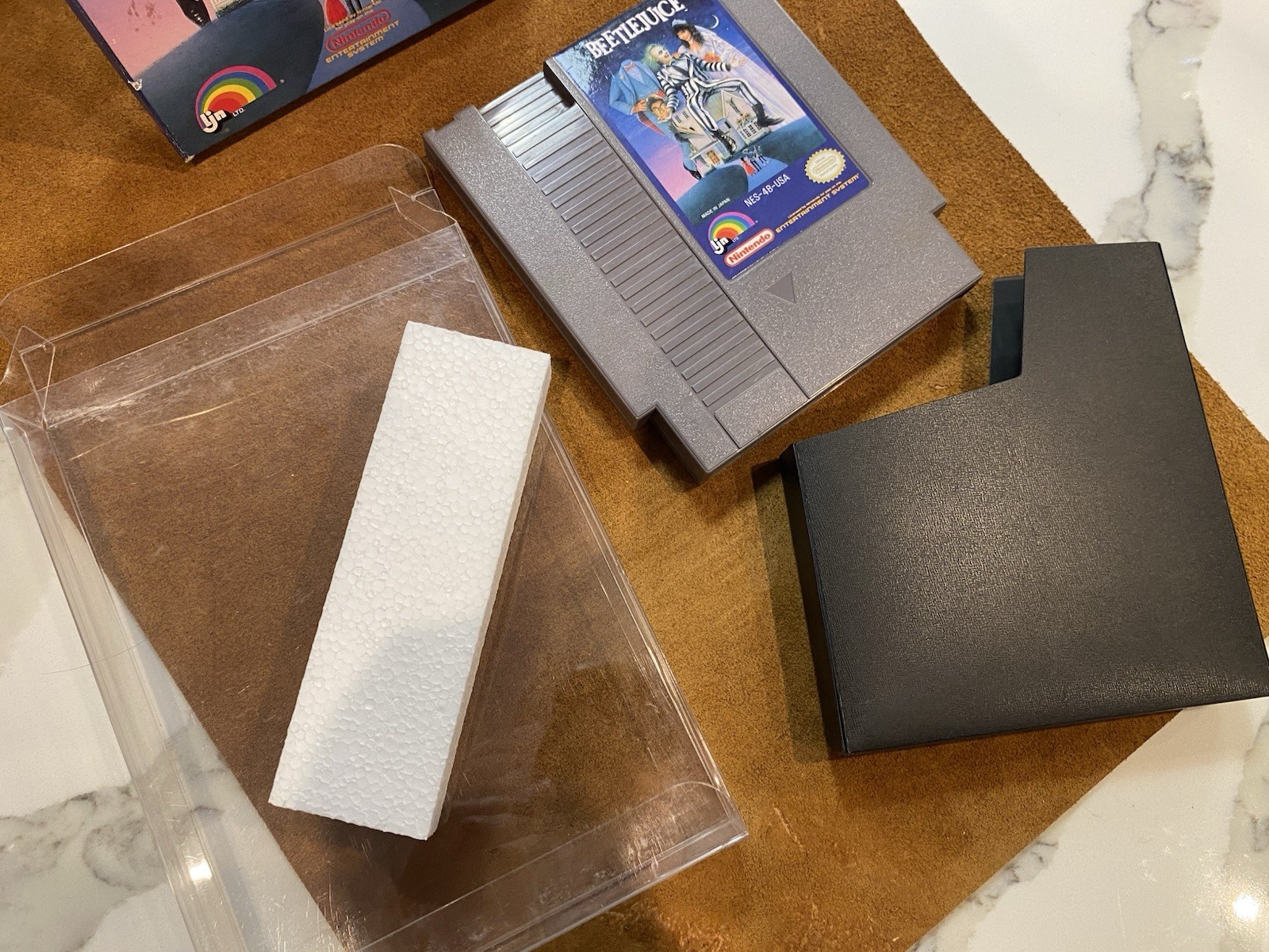 Beetlejuice (Nintendo NES) AUTHENTIC BOX + GAME & BOX PROTECTOR – NO MANUAL!