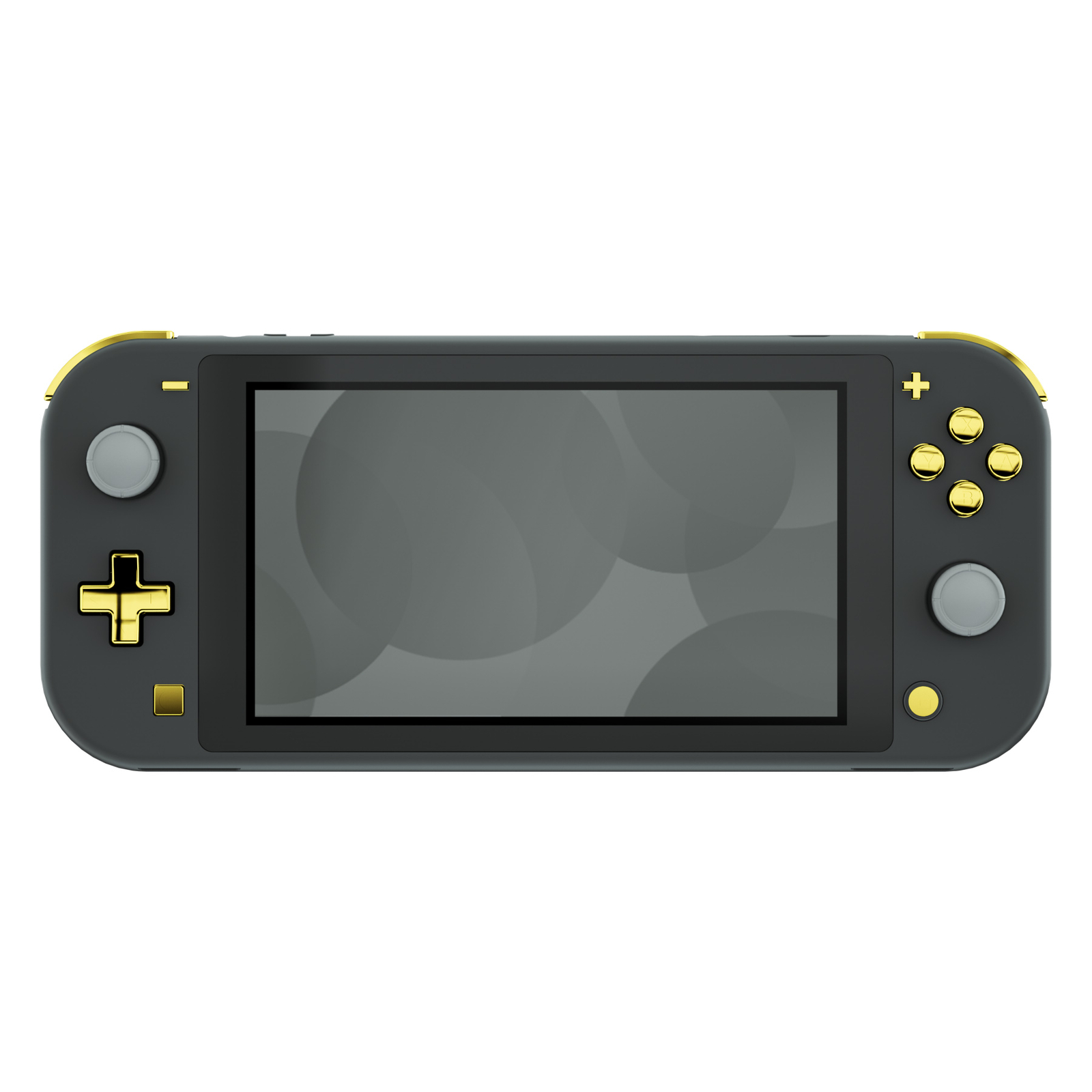 Chrome Gold Glossy Replacement Dpad ＆ Face Buttons for Nintendo Switch Lite