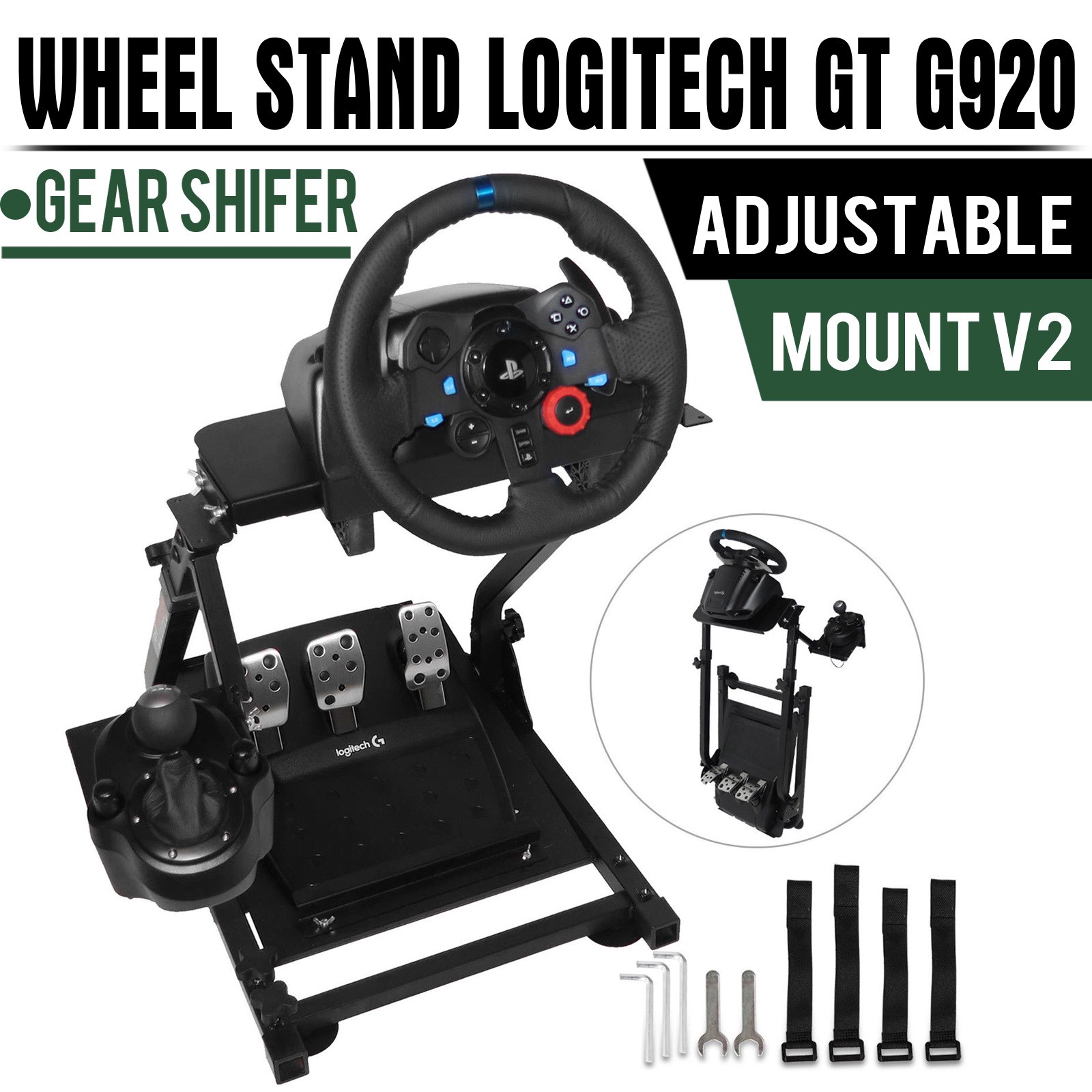 Racing Simulator Cockpit Steering Wheel Stand for G29 PS4 G920 Xbox Playstation