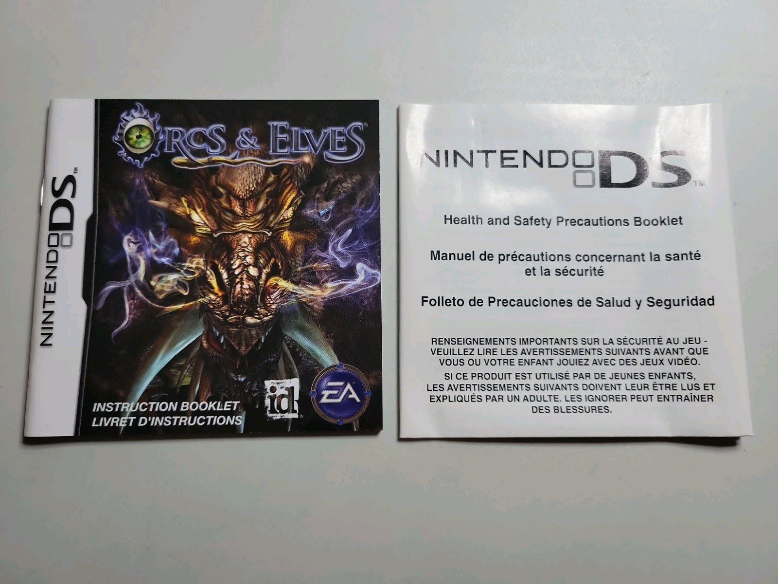 Orcs & Elves (Nintendo DS 2007) RPG Complete w/ Manual *Tested&Works*