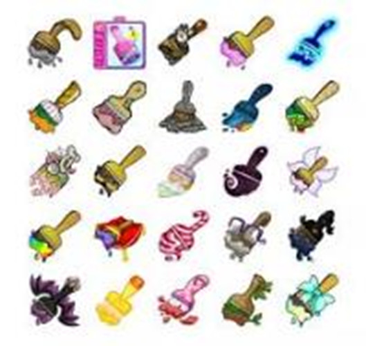 Neopets – 10 X Paint Brush Assortment – Virtual Items – Fast and Safe