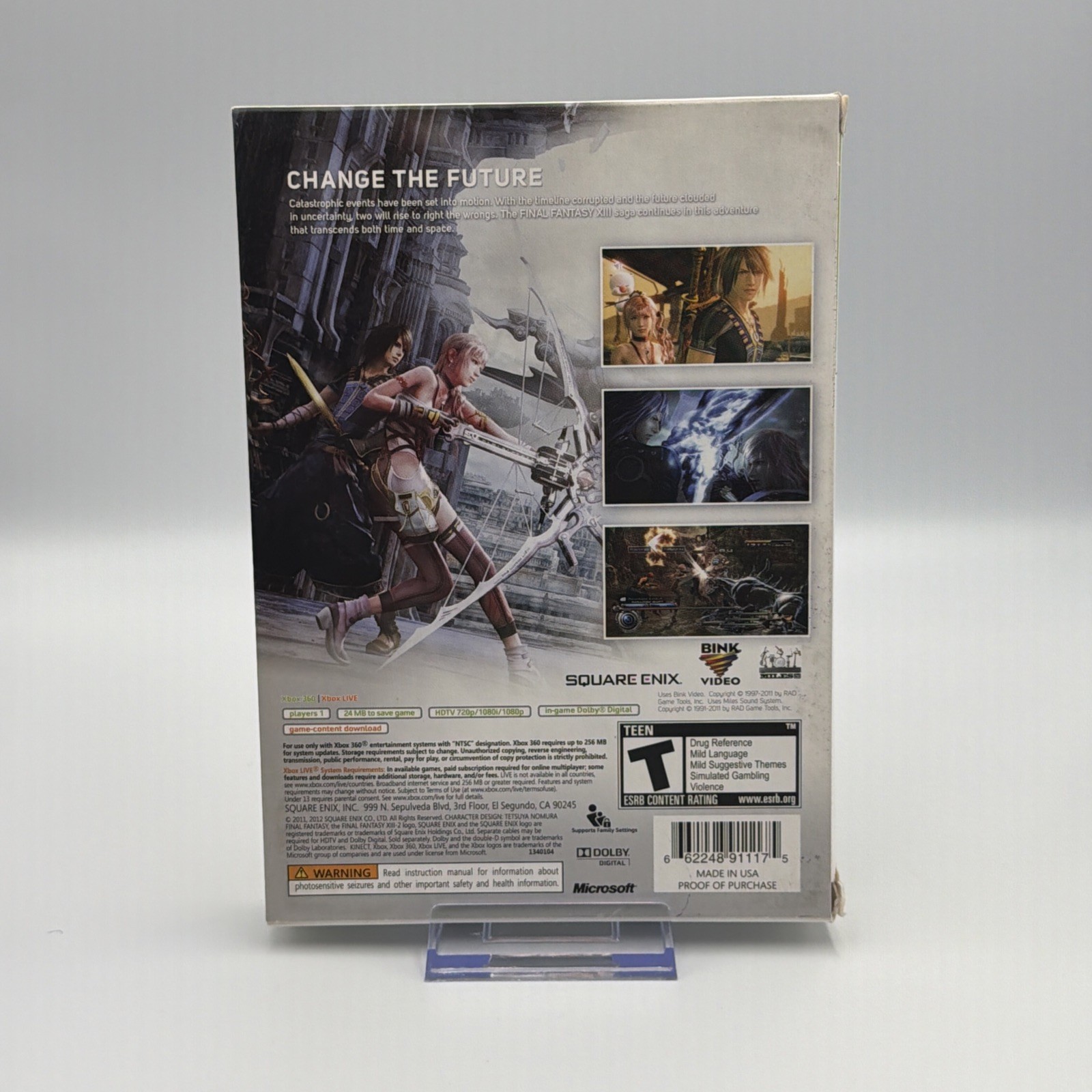 Final Fantasy XIII-2 (Xbox 360) Tested & Complete|Excellent|1 YR Warranty|CIB