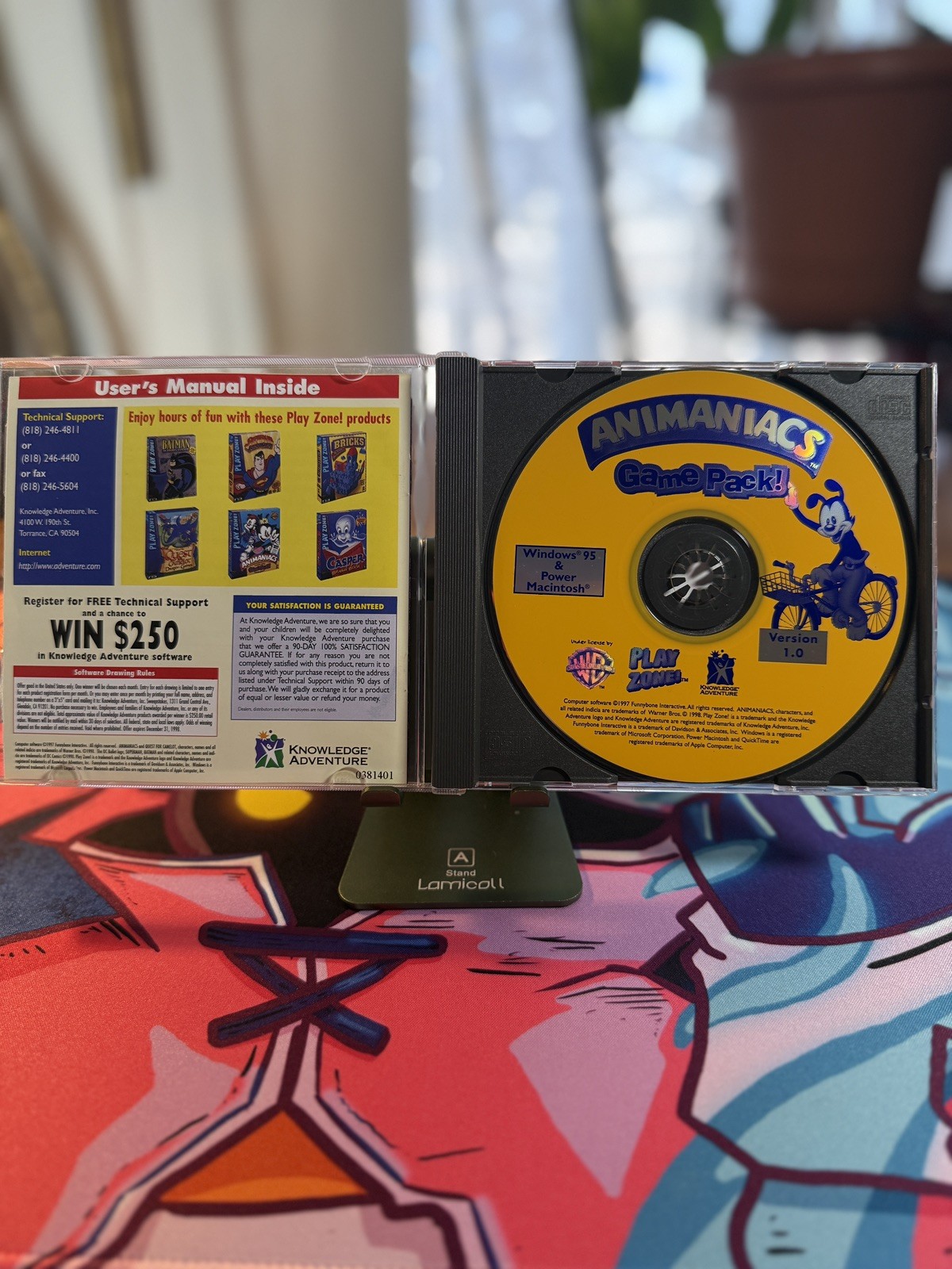 Animaniacs Game Pack Warner Bros Windows 95 PC Game CIB Jewel Case