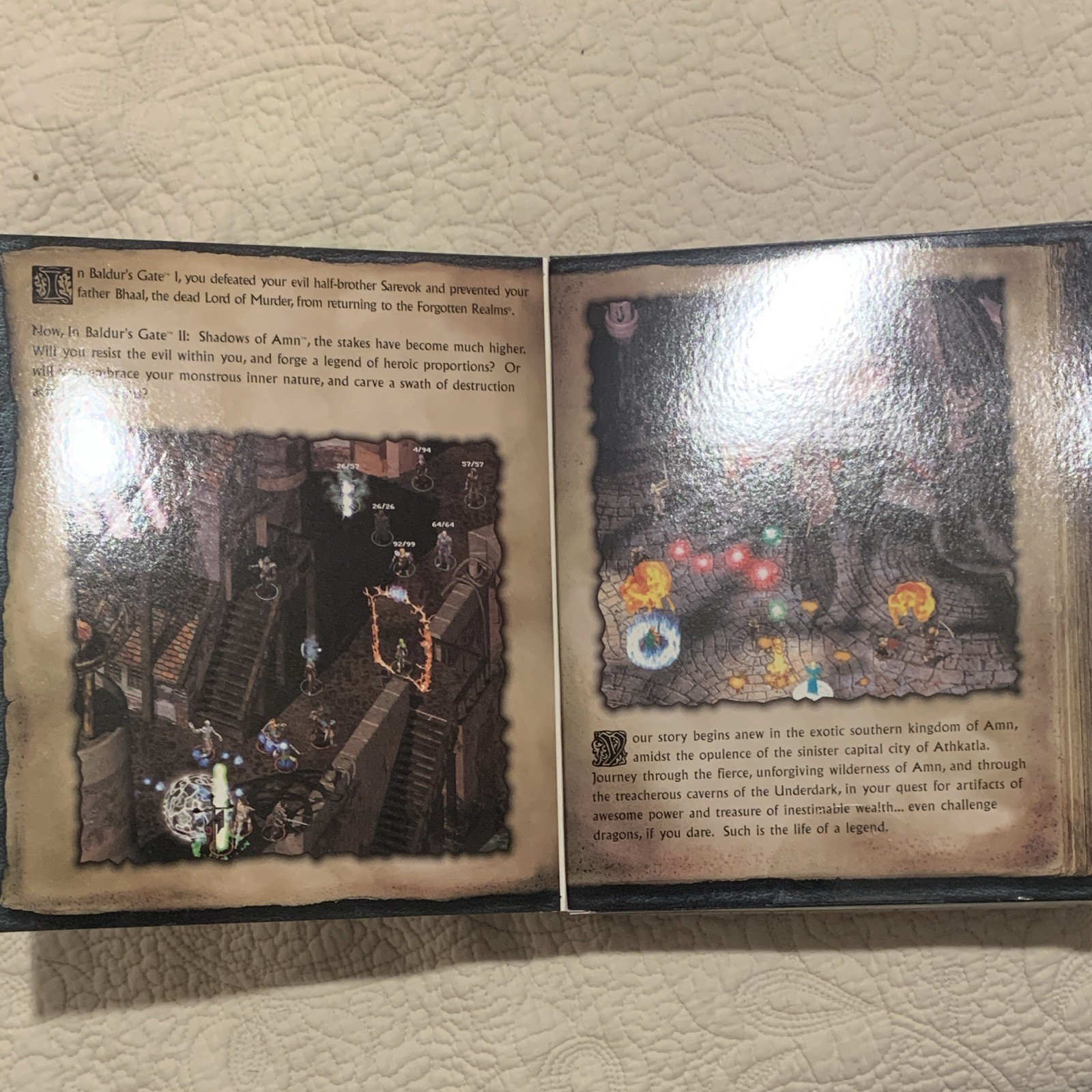 Interplay Baldur’s Gate II: Shadows of Amn (PC) Big Box + Manuals Map Discs
