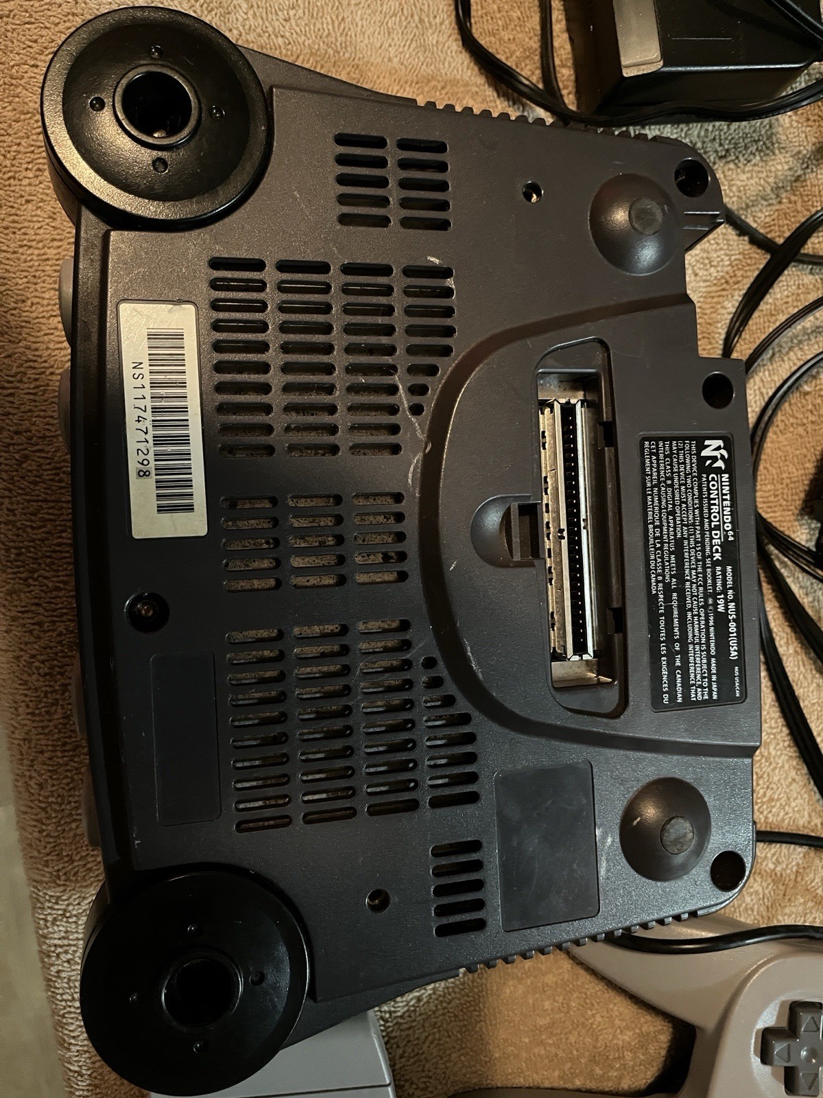 Nintendo 64 Console Bundle Black/Gray Controller AV Power Adapter Game NTSC-U/C